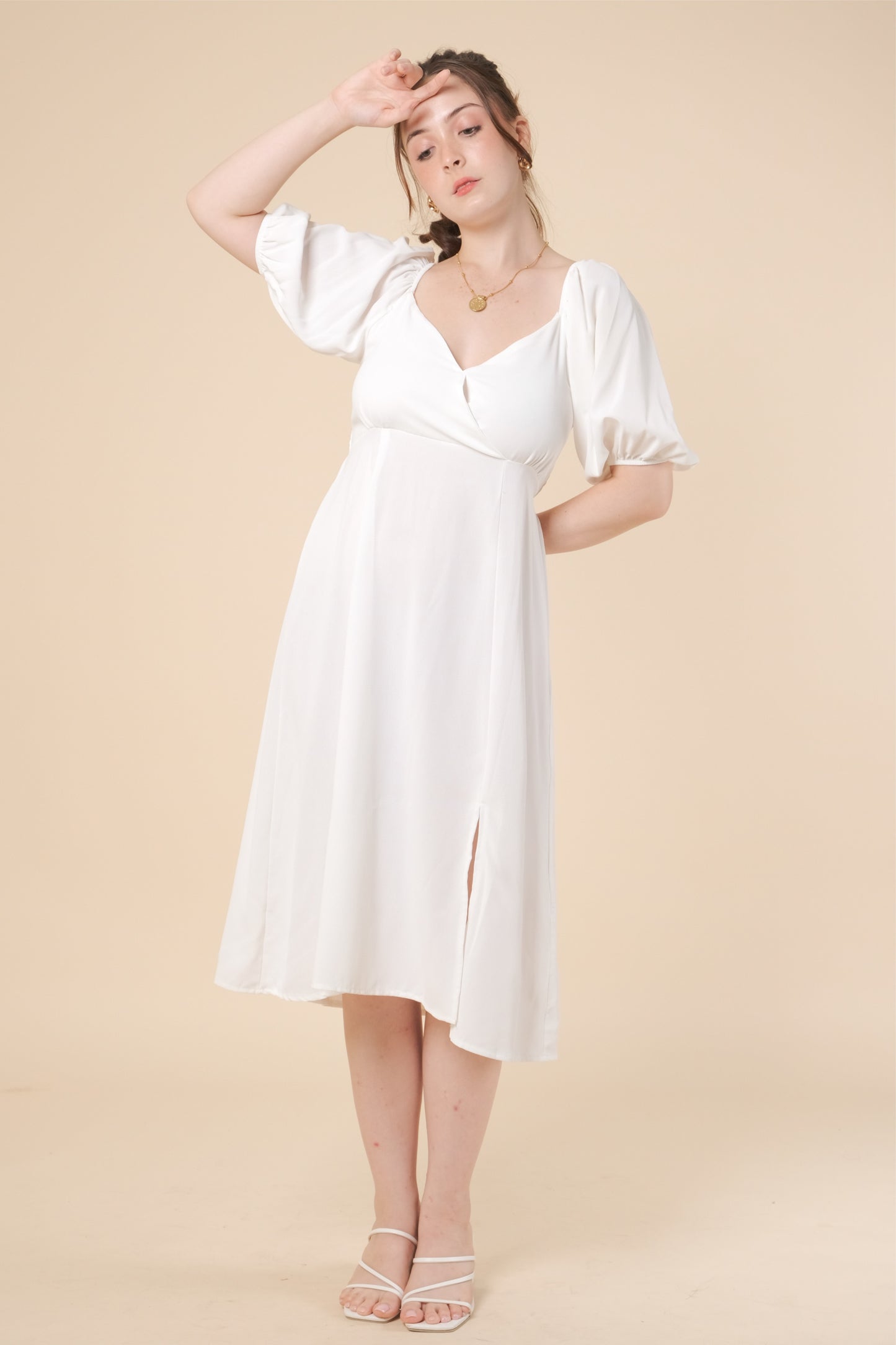 COLLINS DRESS IN WHITE