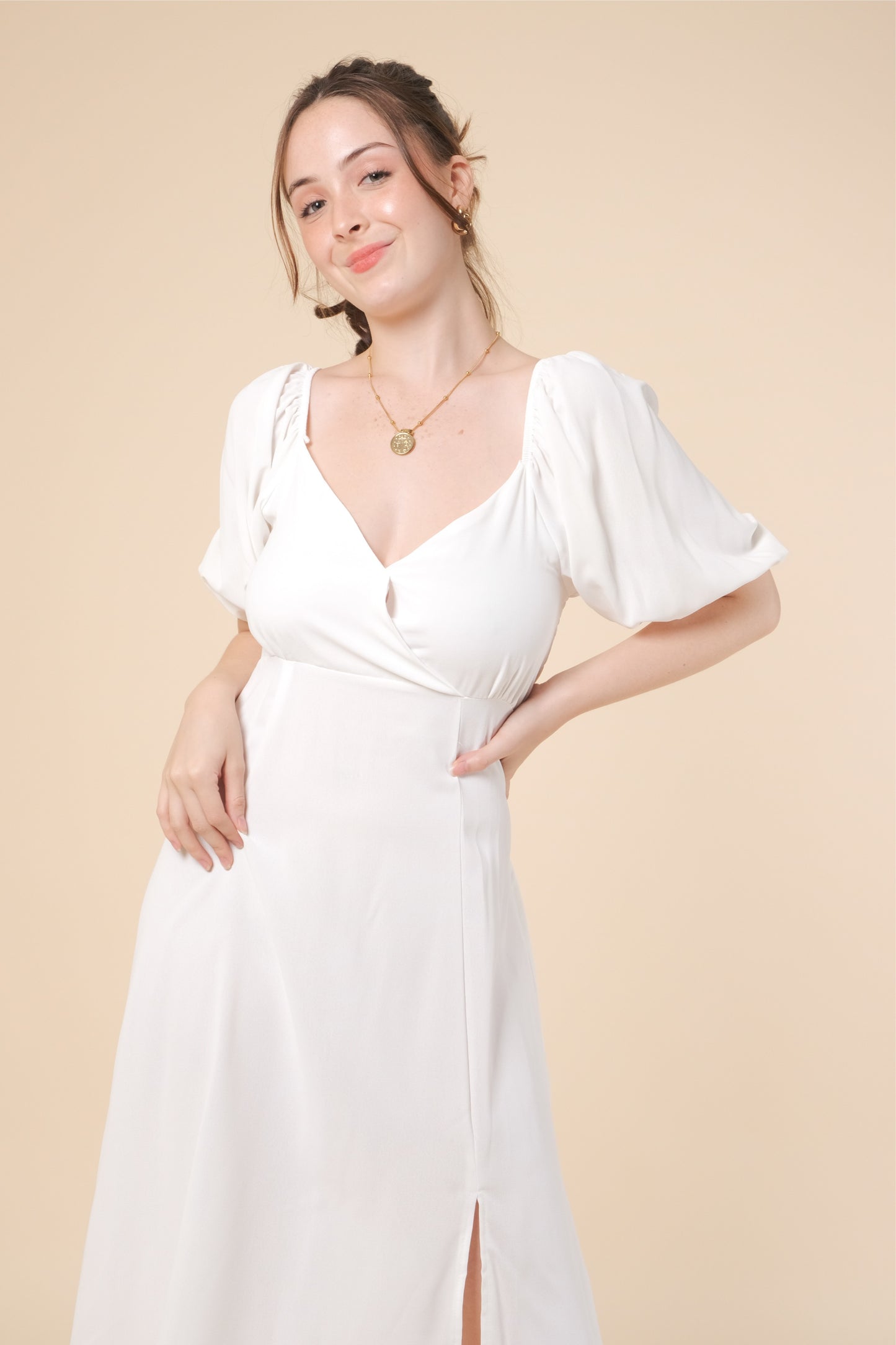 COLLINS DRESS IN WHITE
