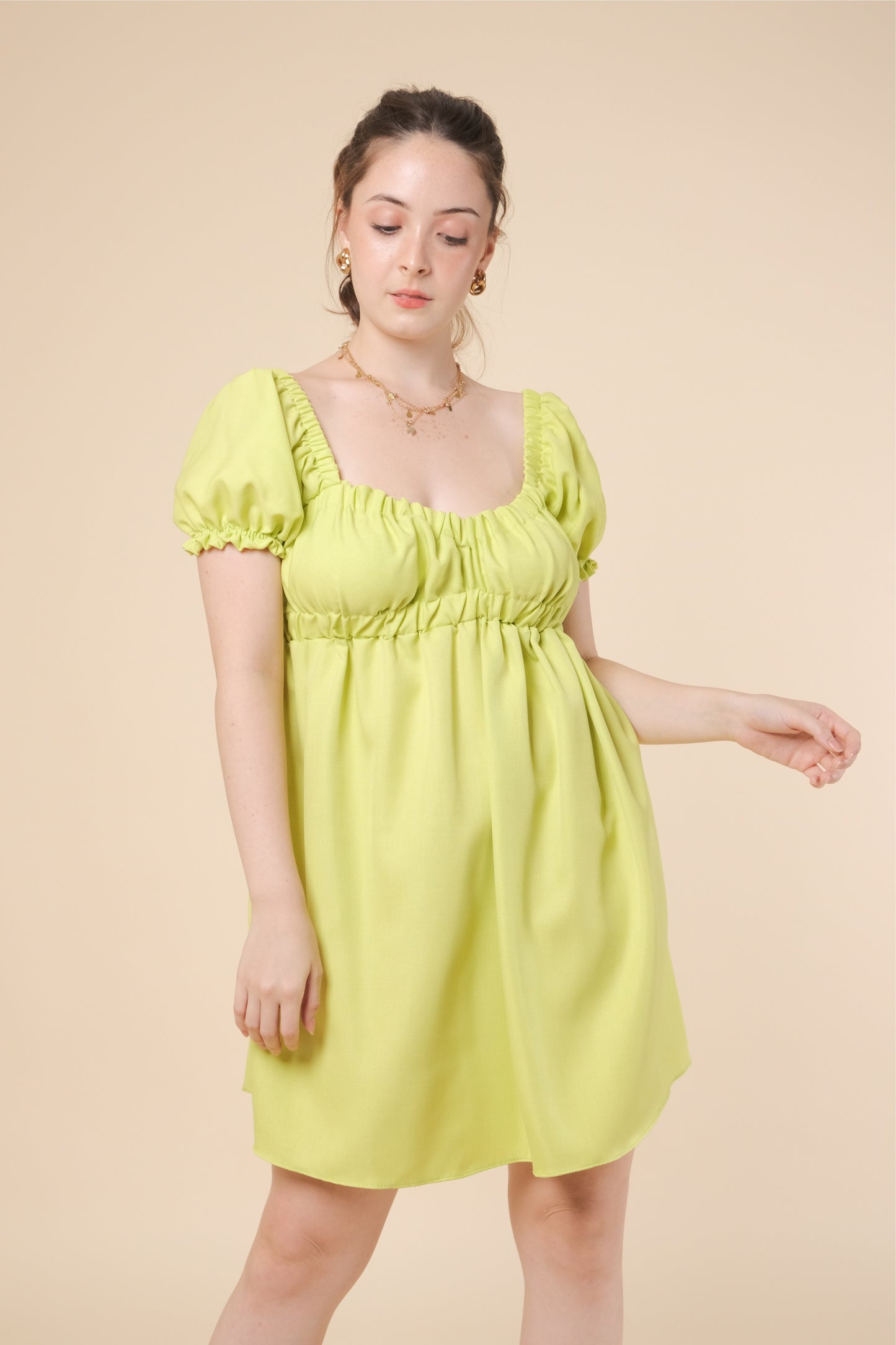 MAXINE DRESS IN LIME