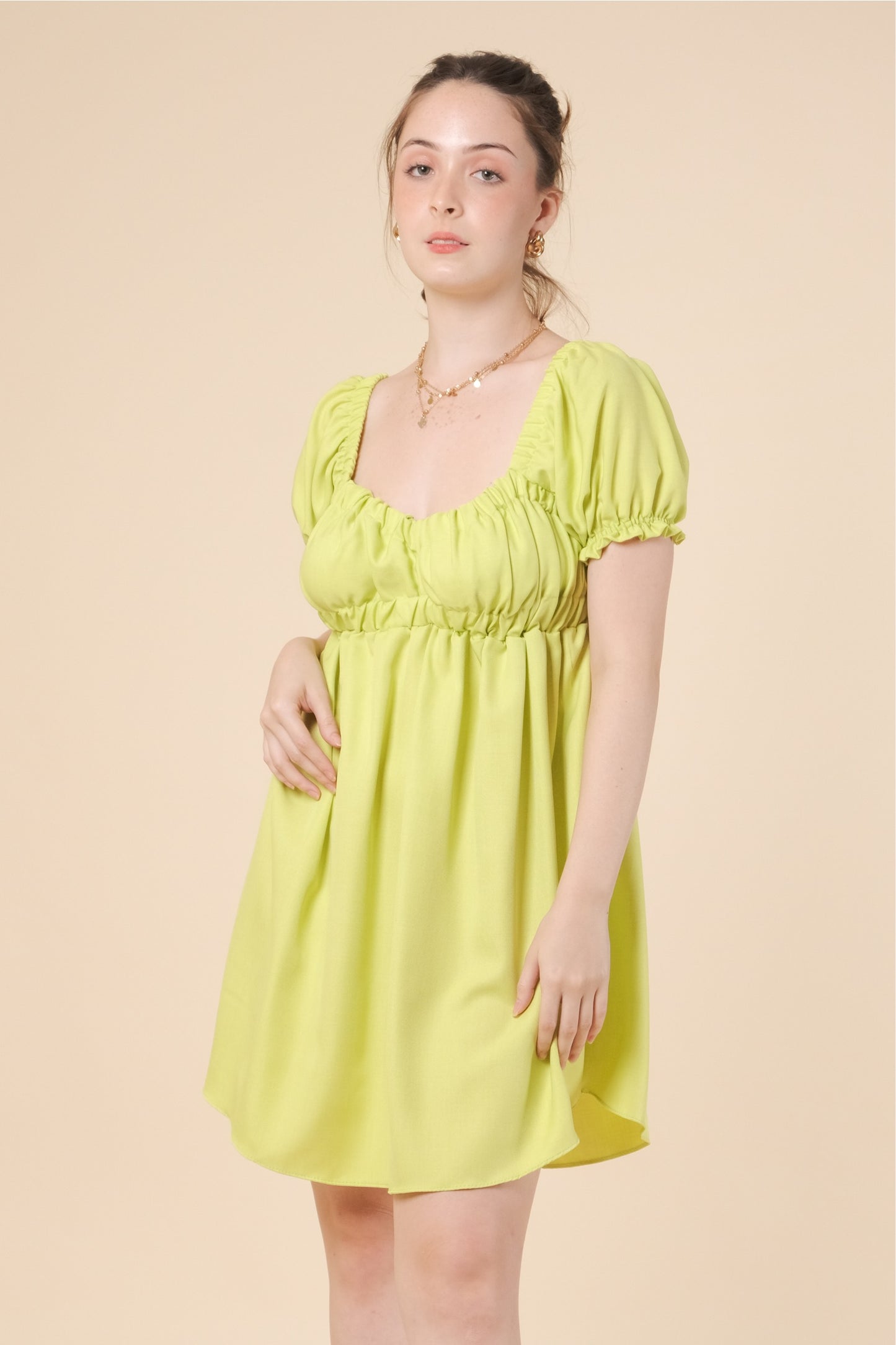 MAXINE DRESS IN LIME