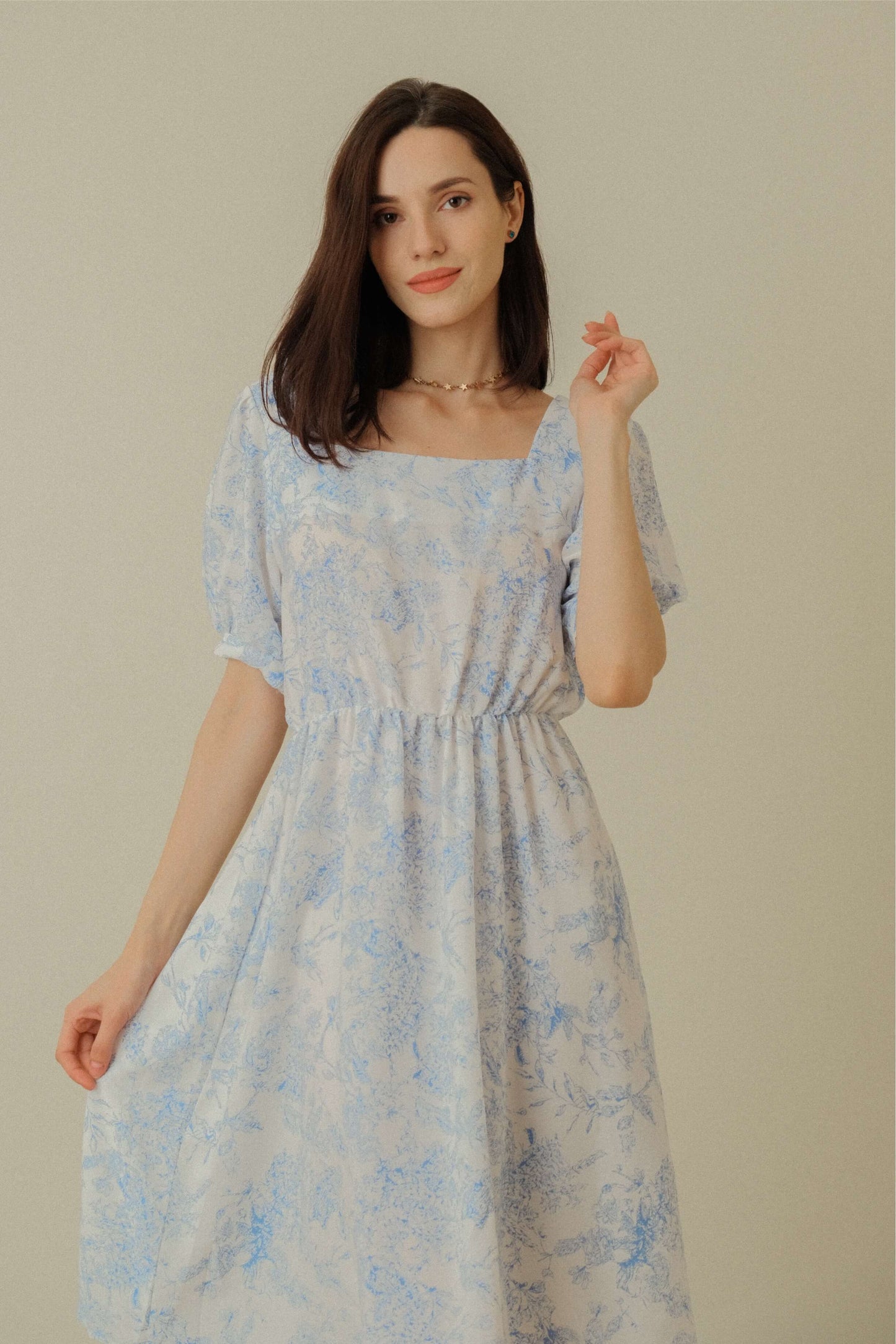 MORGAN DRESS IN BLUE