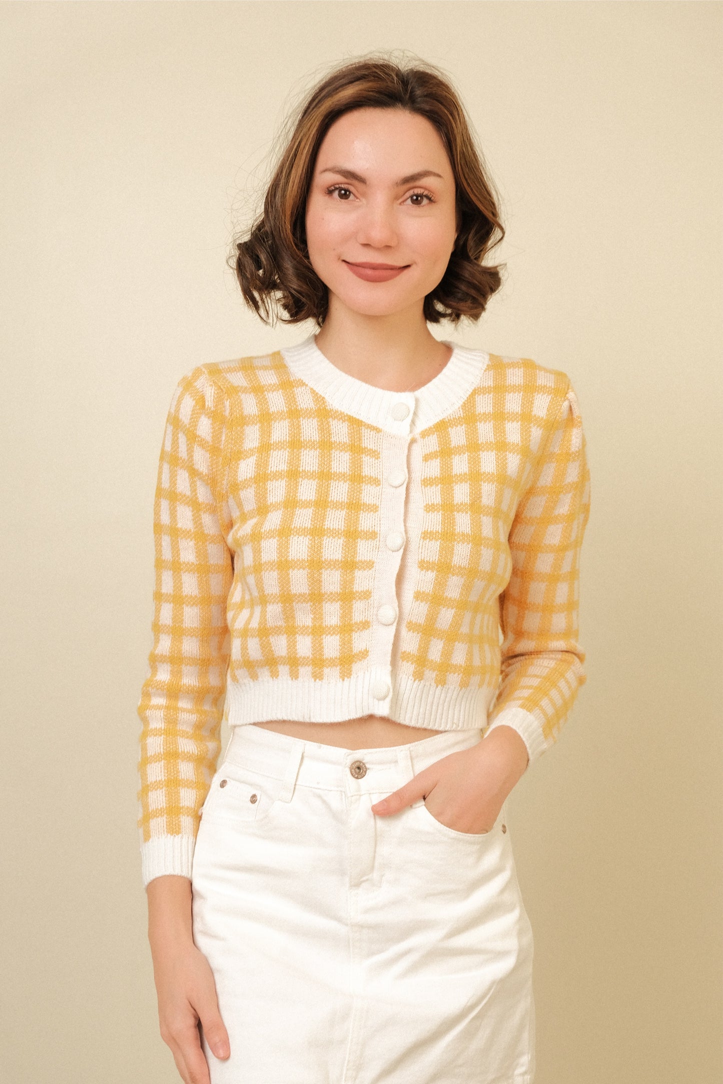 LENKA CARDIGAN IN YELLOW