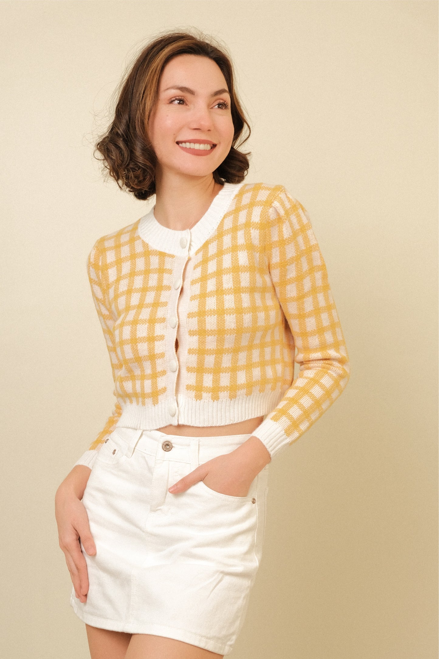 LENKA CARDIGAN IN YELLOW