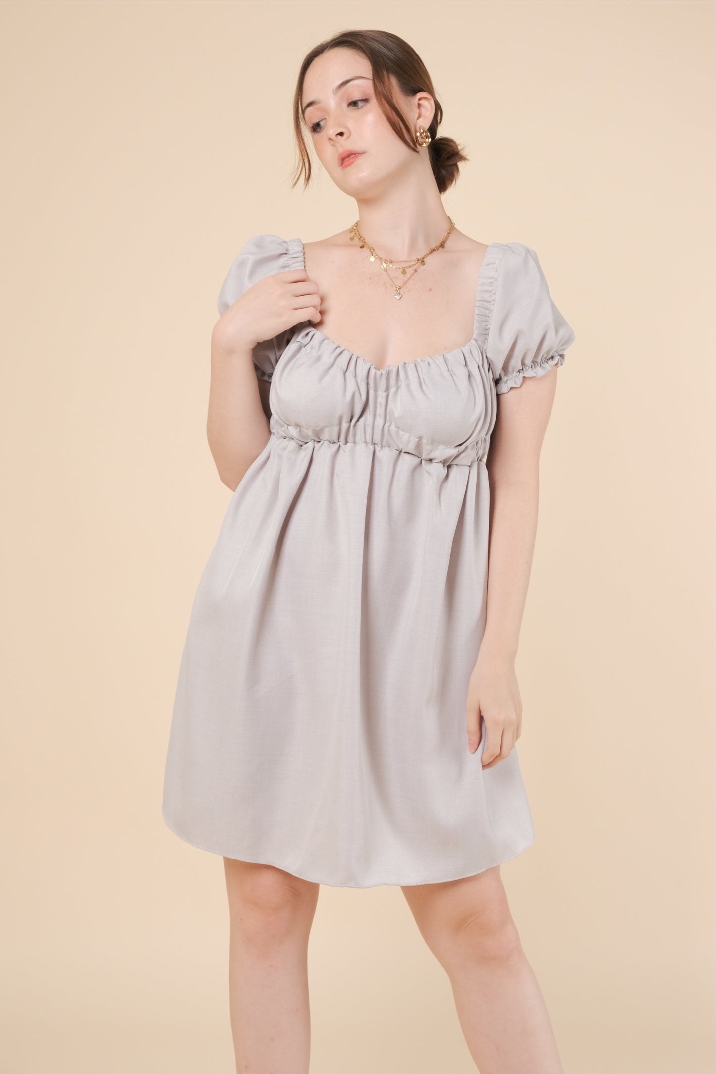 MAXINE DRESS IN GRAY