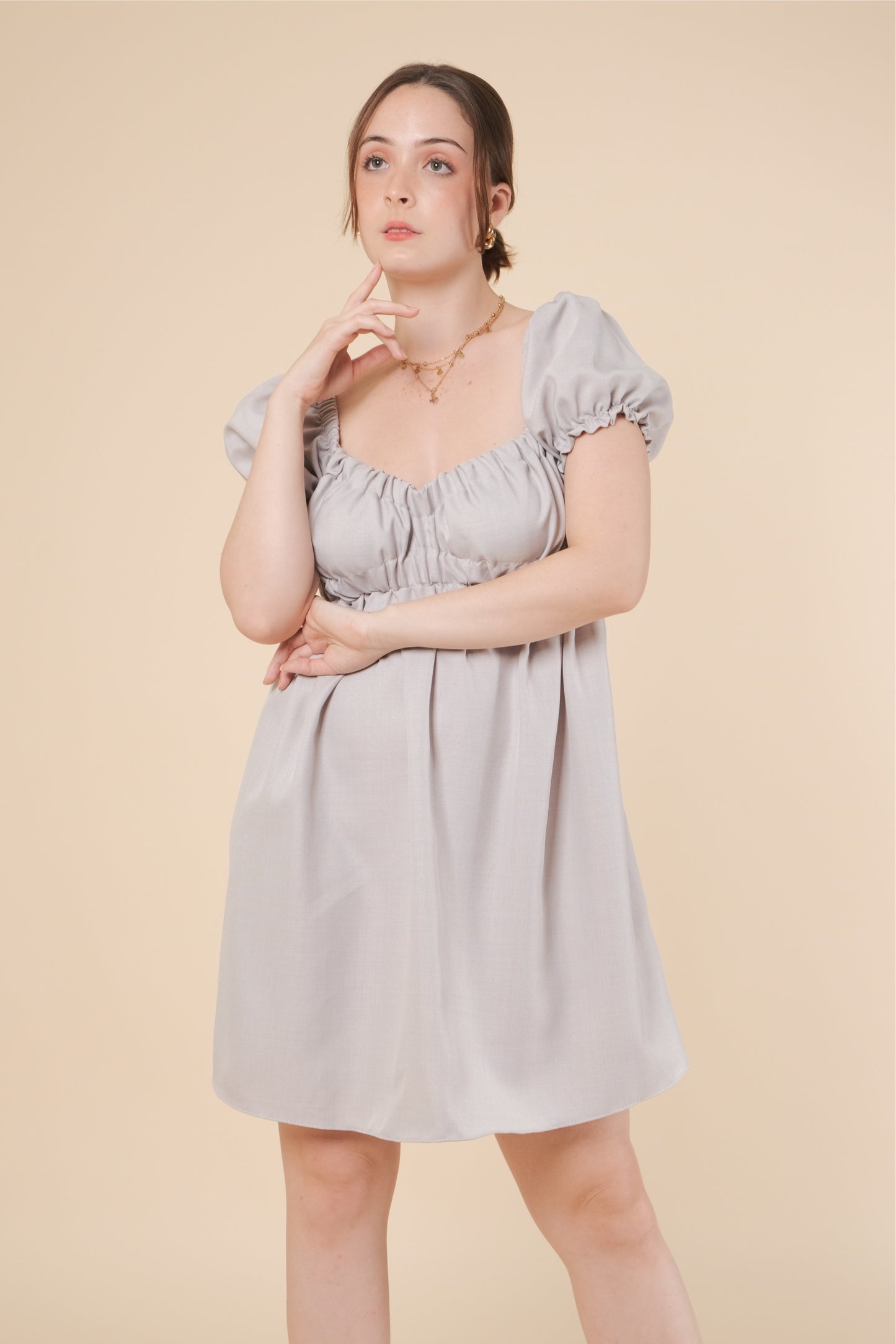 MAXINE DRESS IN GRAY