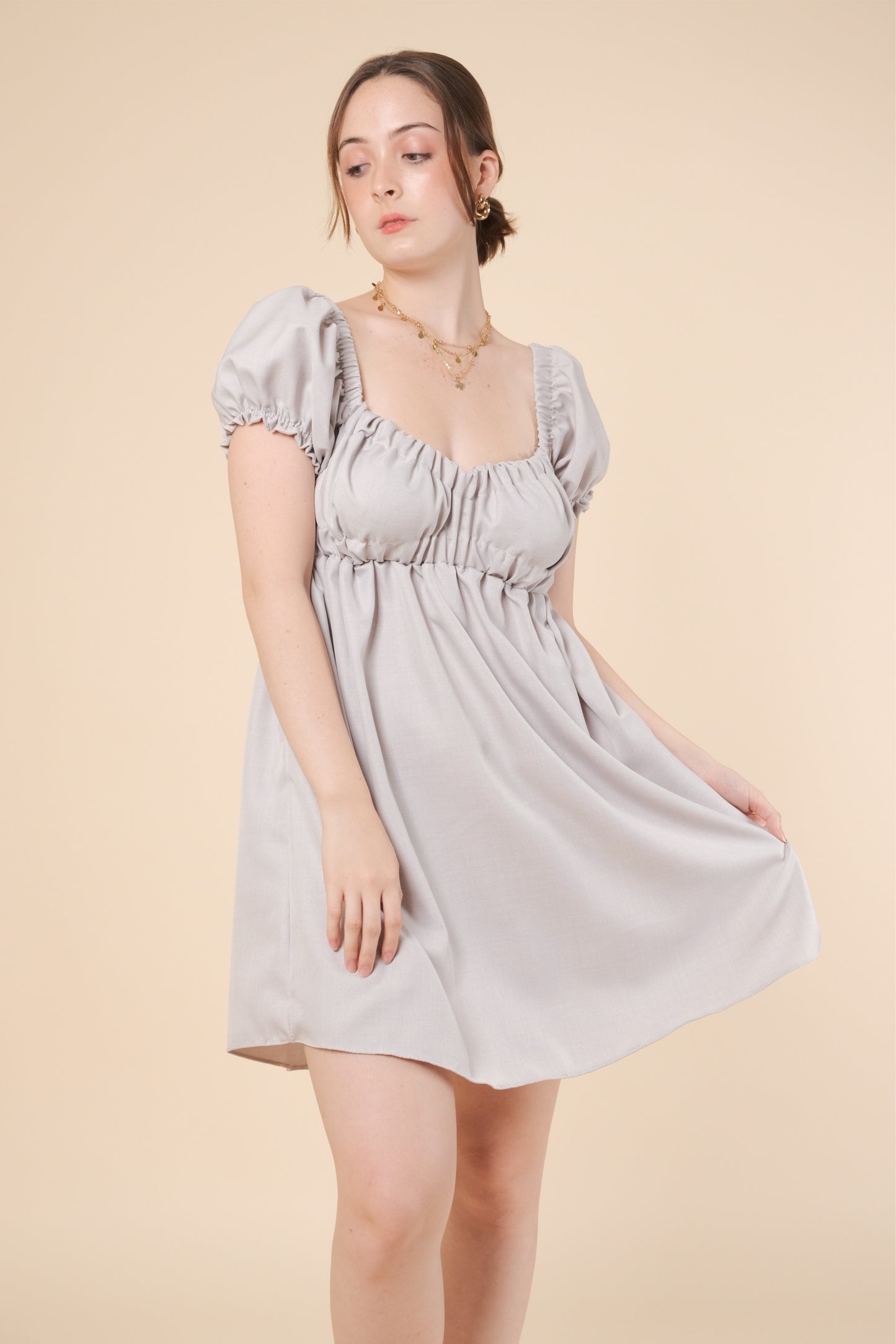 MAXINE DRESS IN GRAY