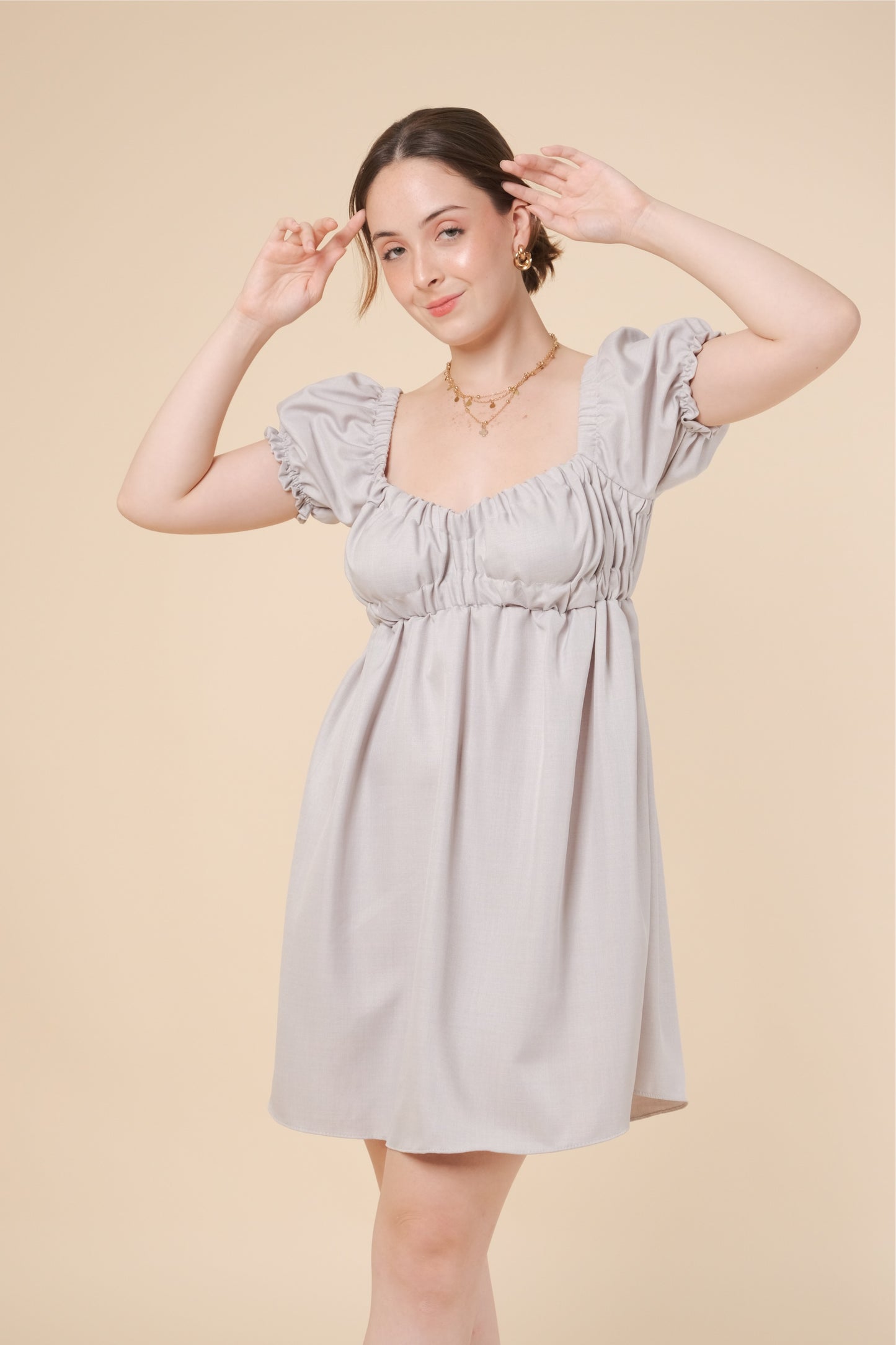 MAXINE DRESS IN GRAY