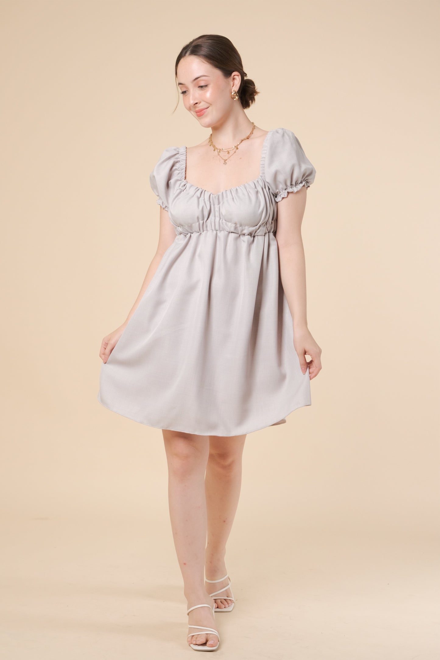 MAXINE DRESS IN GRAY