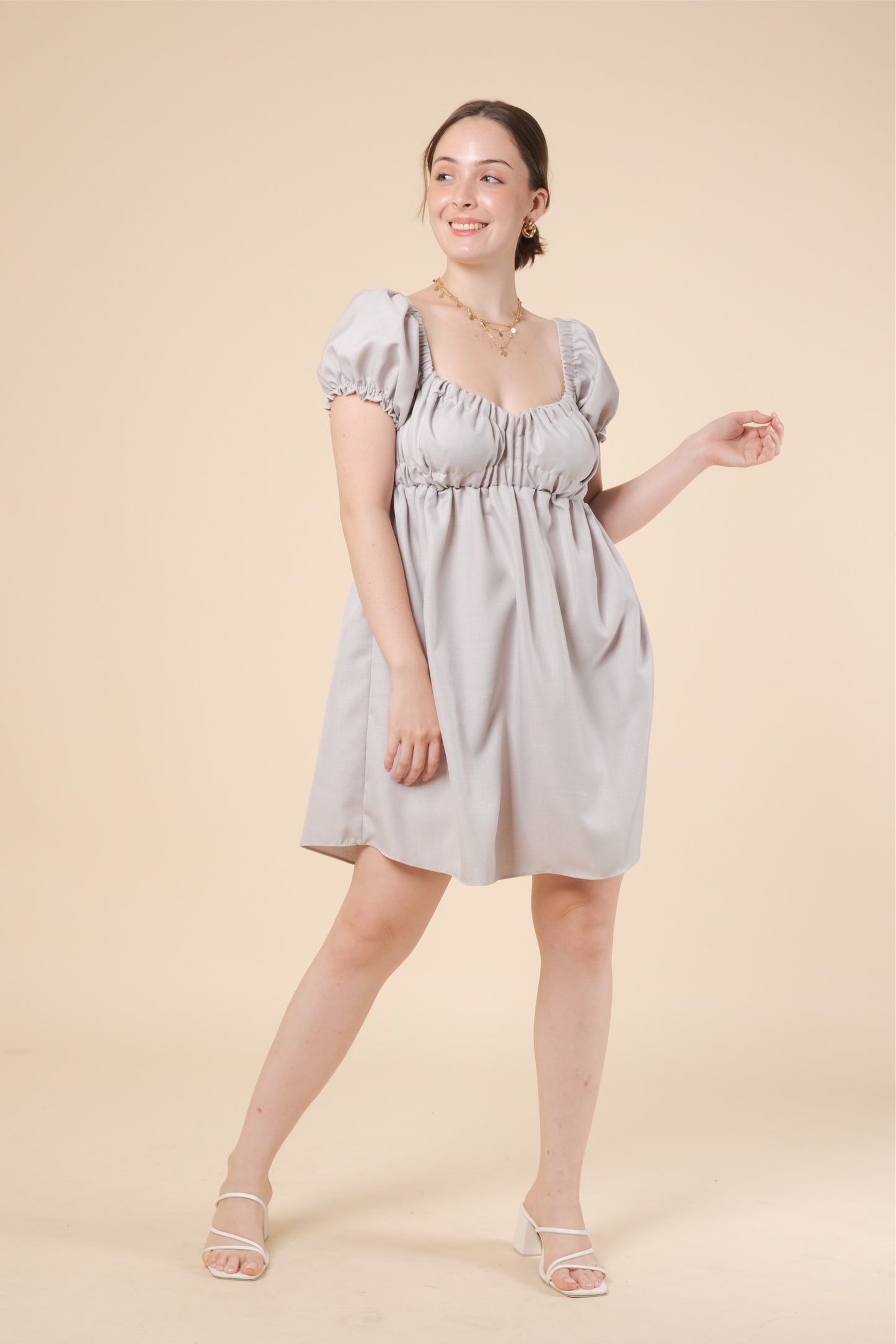 MAXINE DRESS IN GRAY