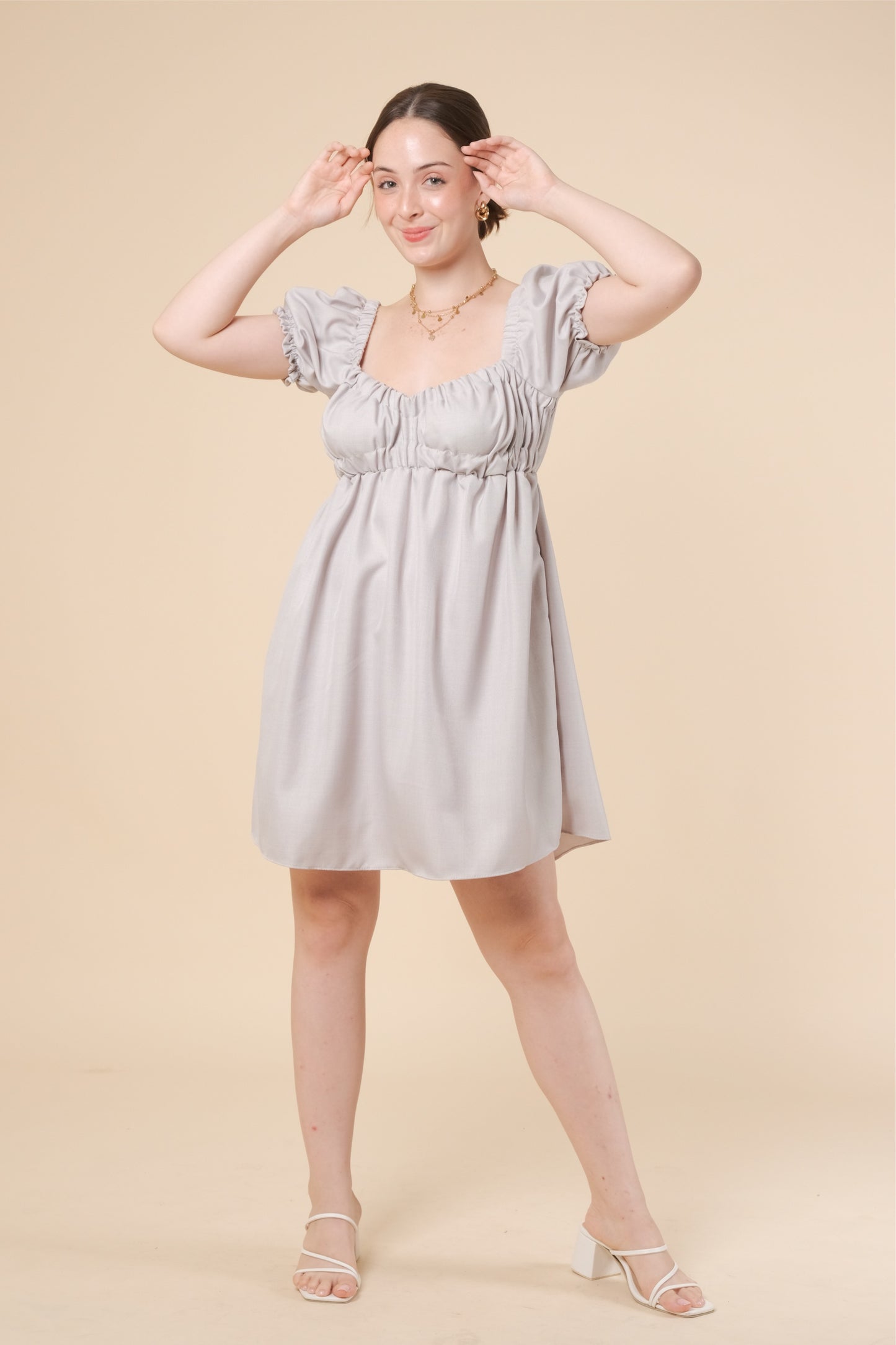 MAXINE DRESS IN GRAY