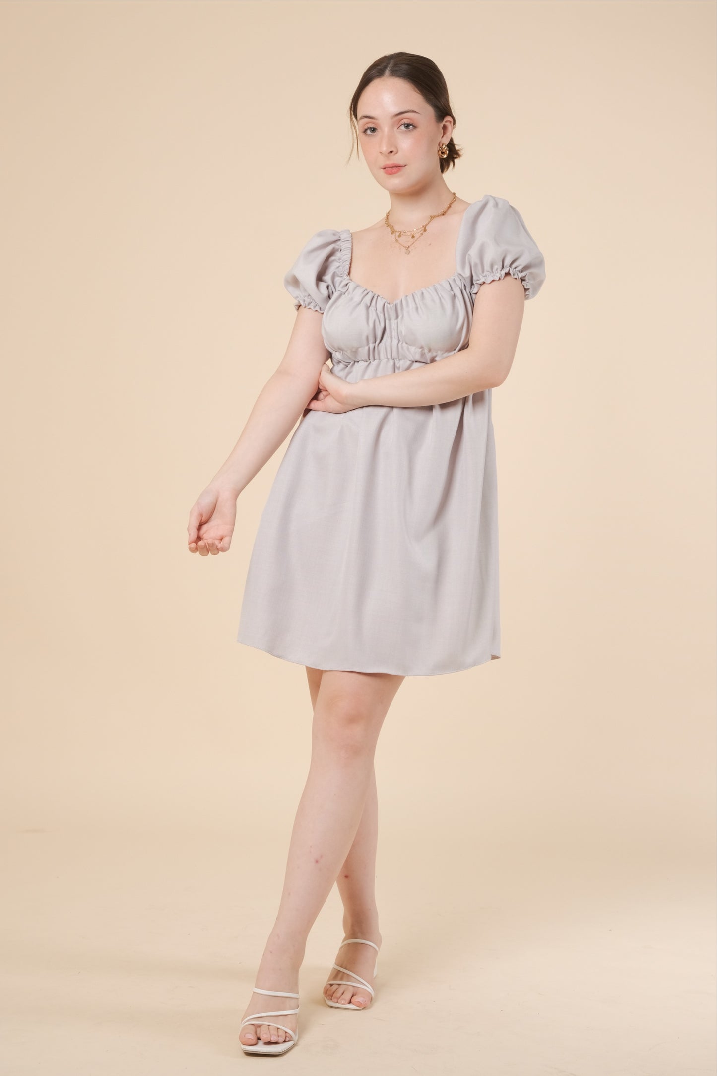 MAXINE DRESS IN GRAY