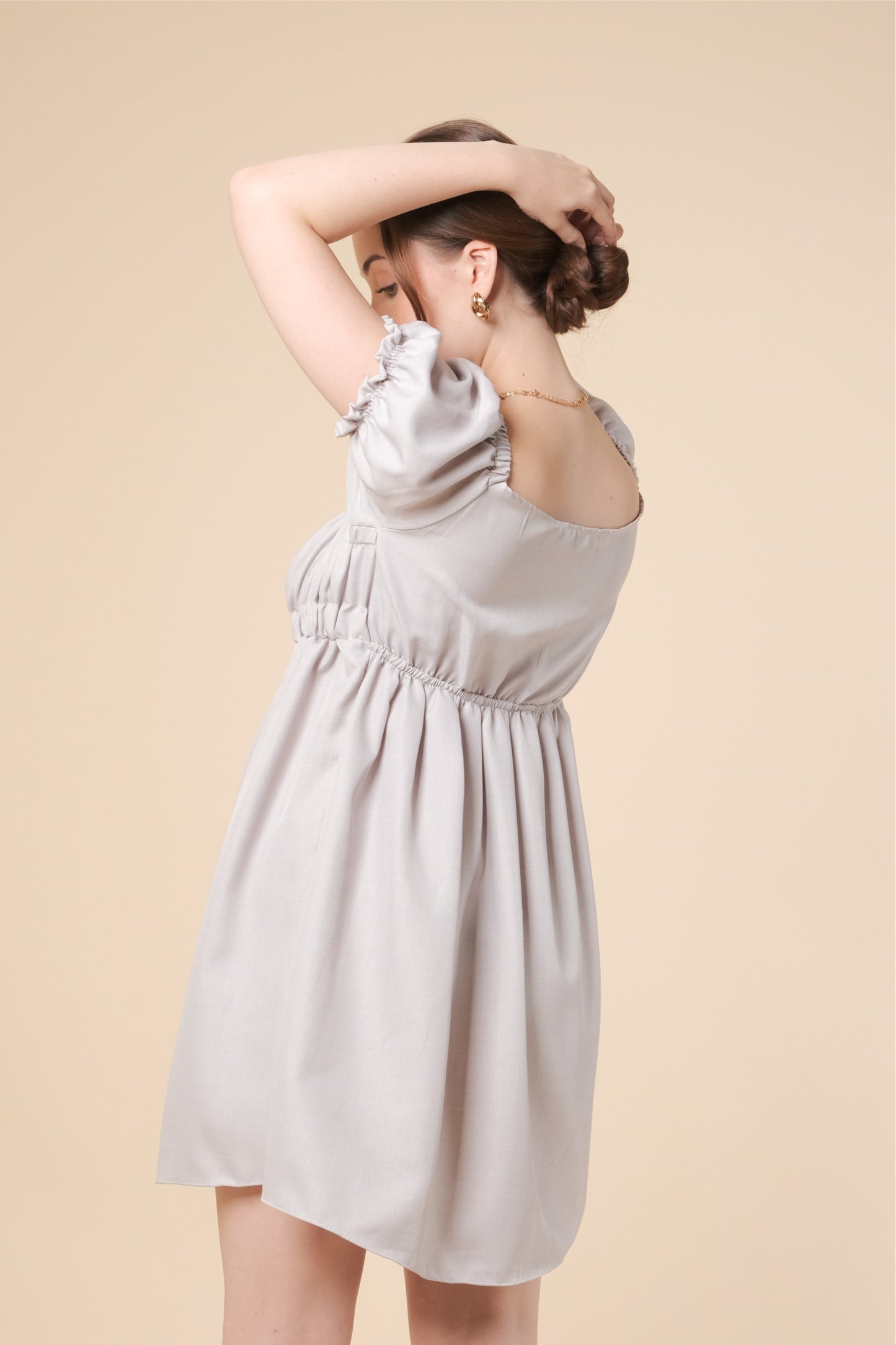 MAXINE DRESS IN GRAY
