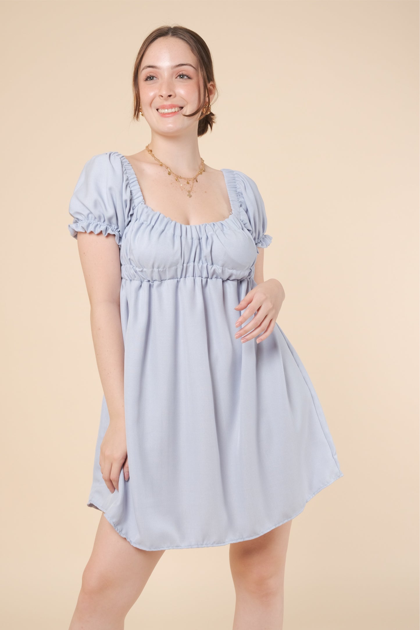 MAXINE DRESS IN BABY BLUE