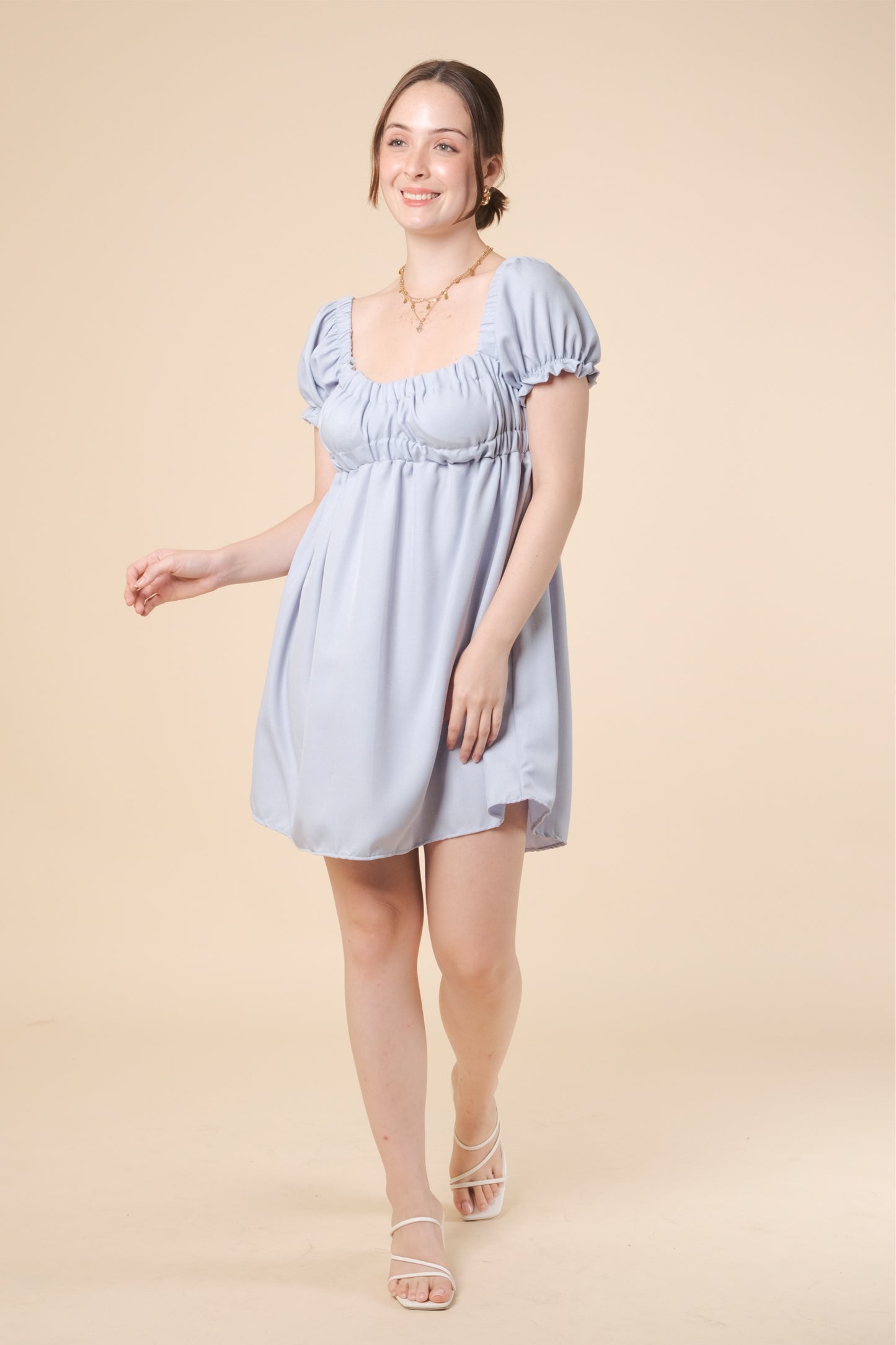 MAXINE DRESS IN BABY BLUE
