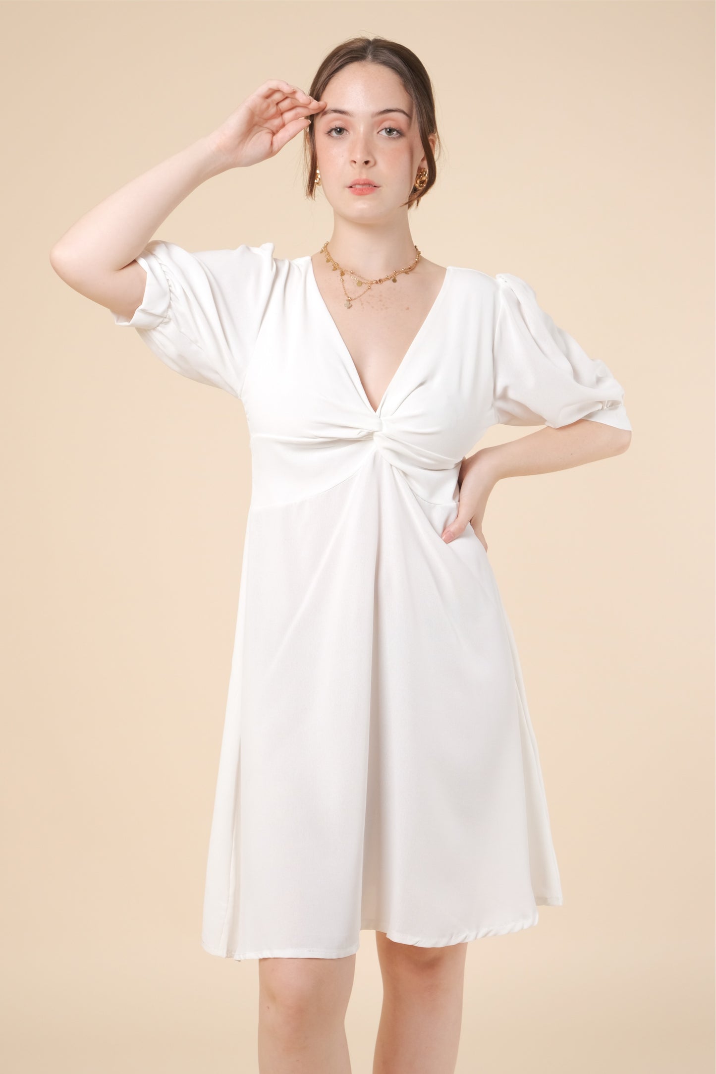 CHARLOTTE DRESS IN WHITE