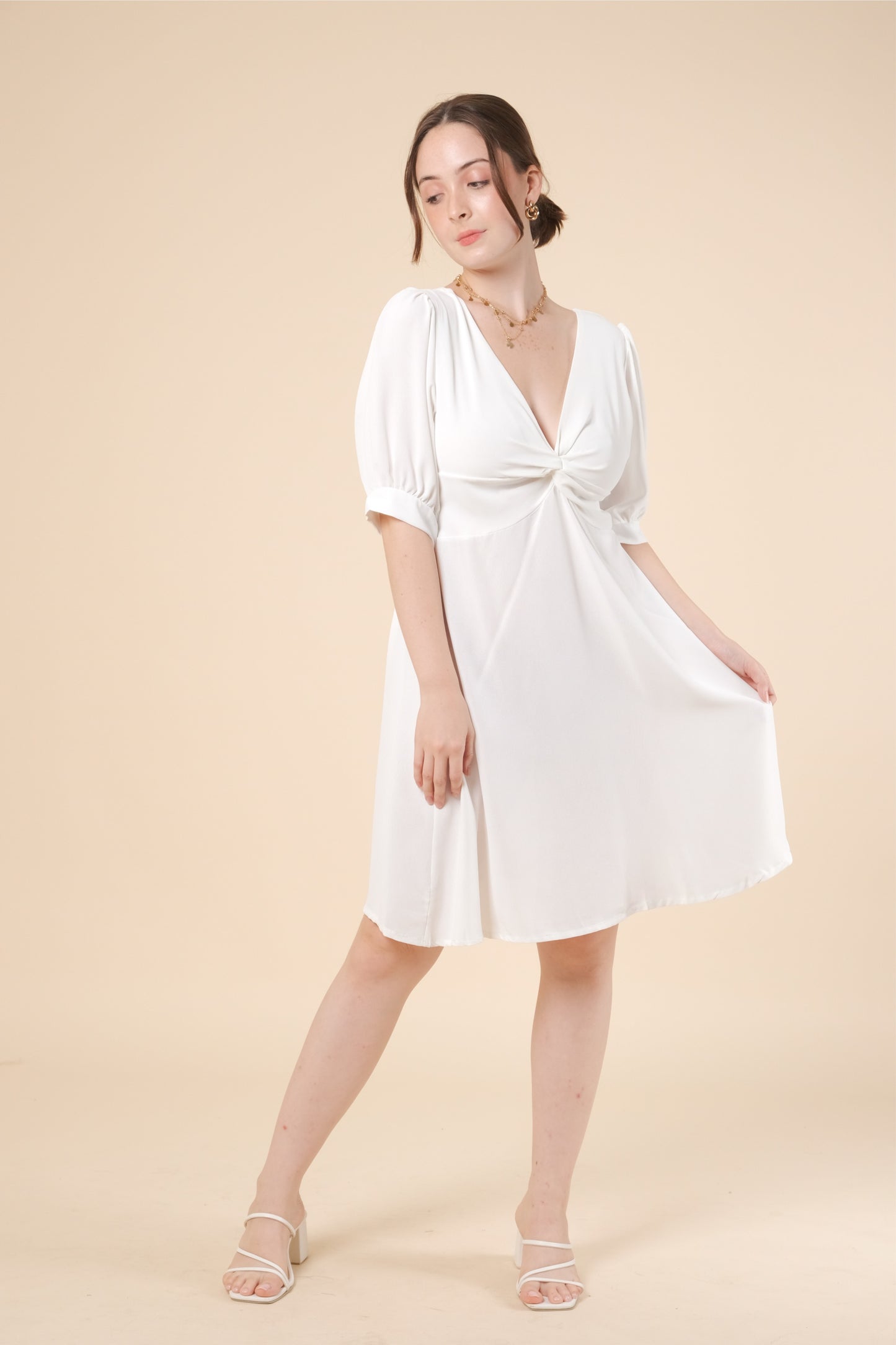 CHARLOTTE DRESS IN WHITE