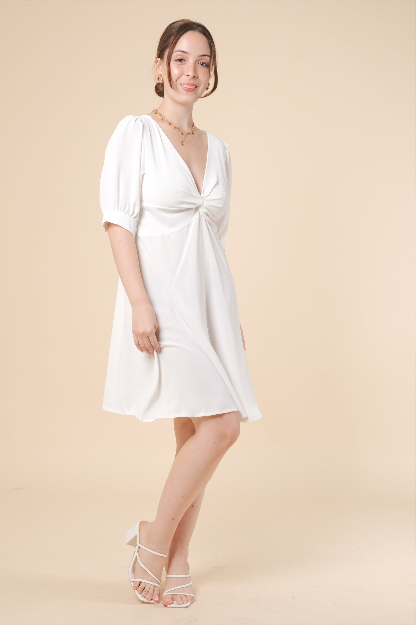 CHARLOTTE DRESS IN WHITE