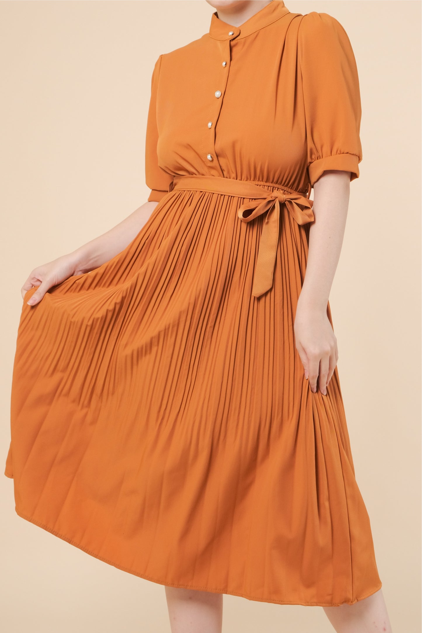 ARYA DRESS IN TANGERINE