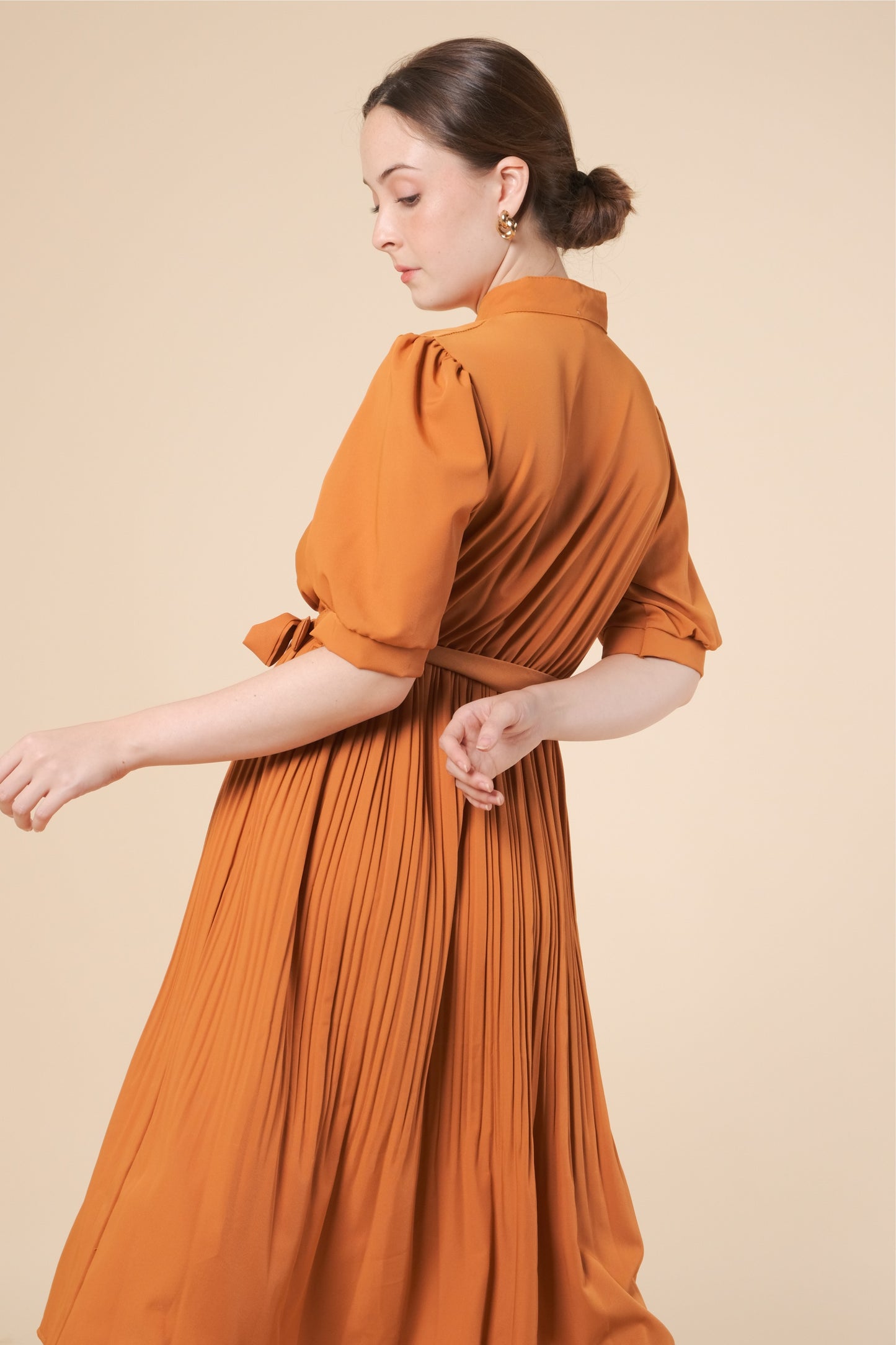 ARYA DRESS IN TANGERINE