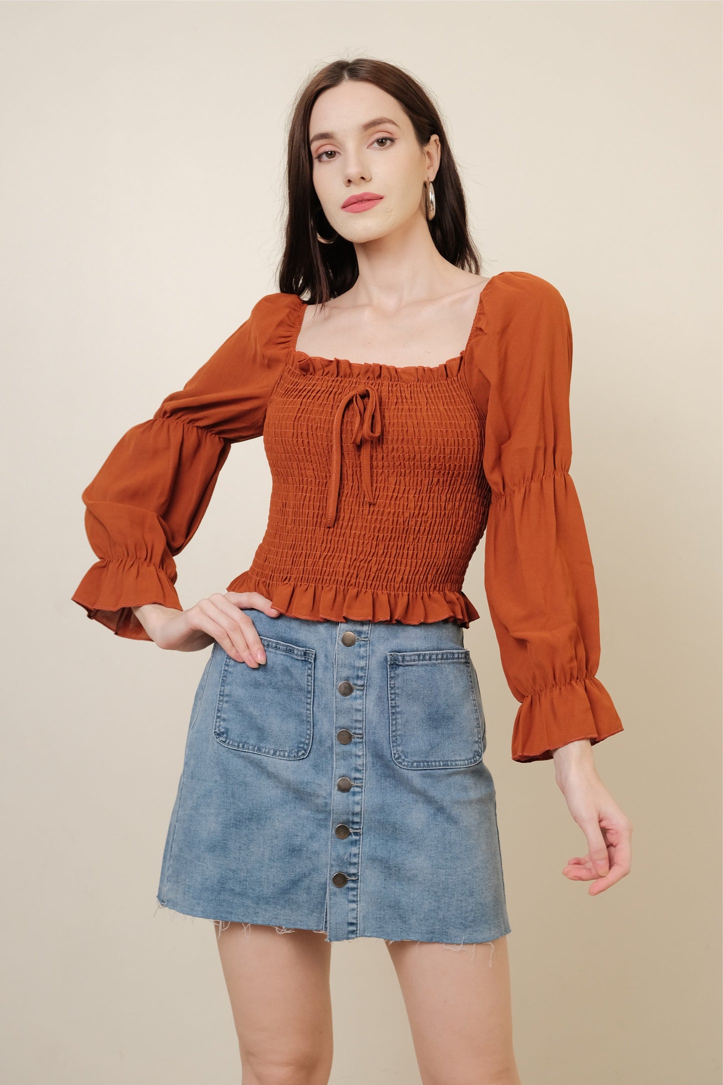 SARAH TOP IN RUST