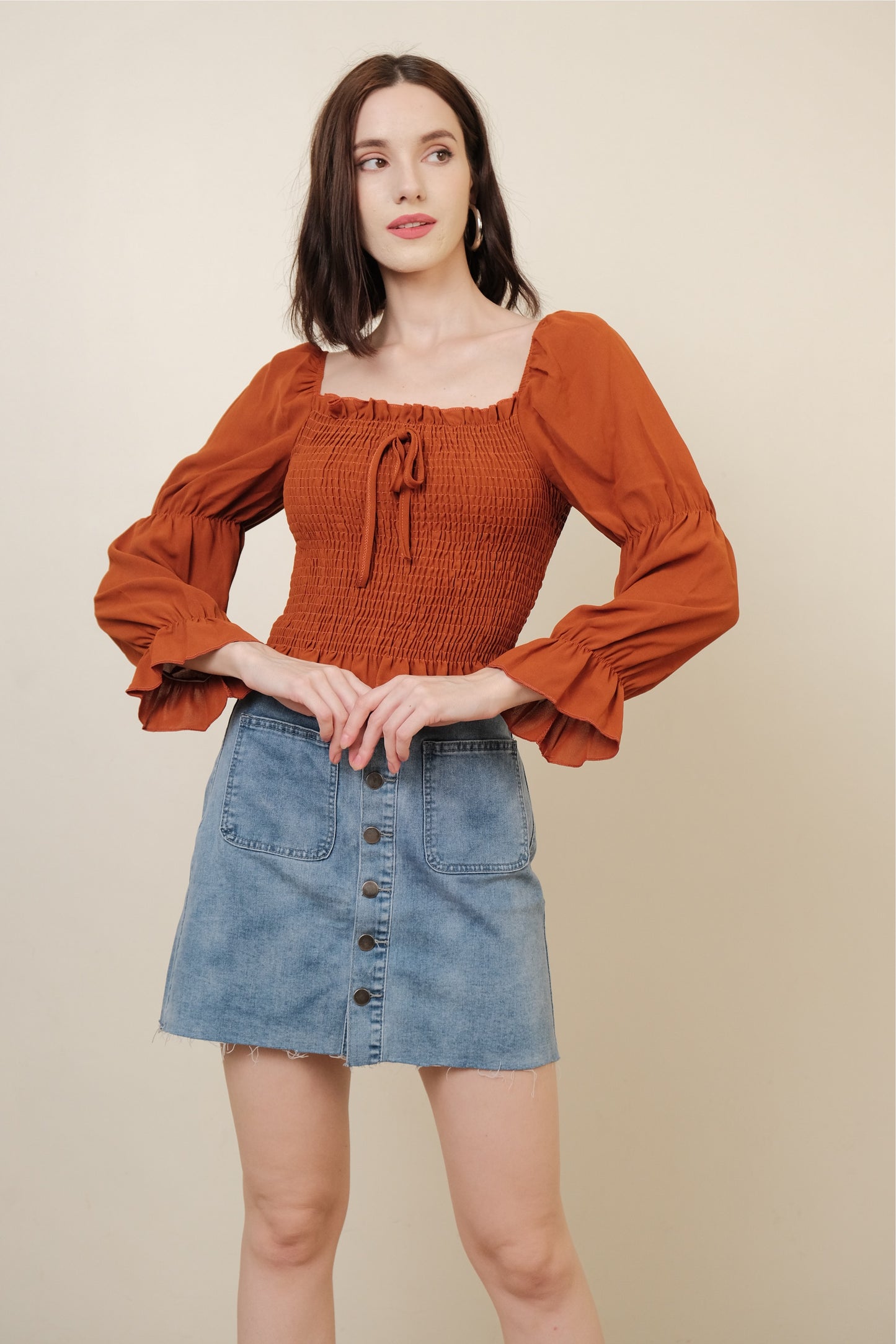 SARAH TOP IN RUST