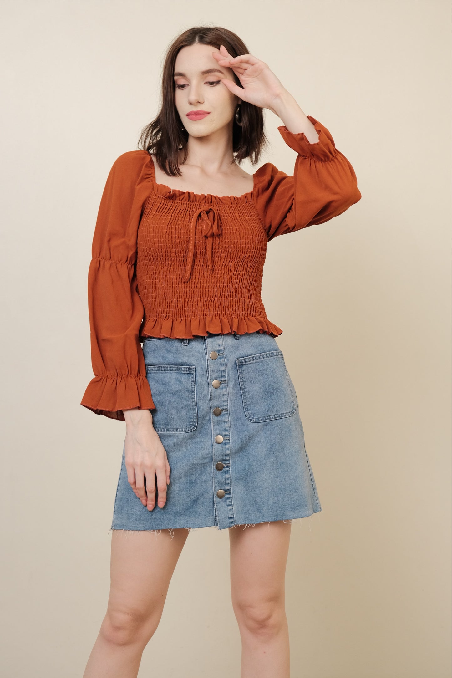 SARAH TOP IN RUST