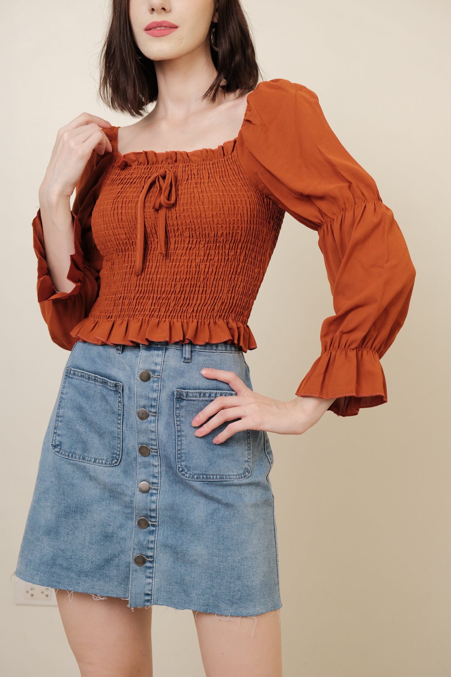 SARAH TOP IN RUST