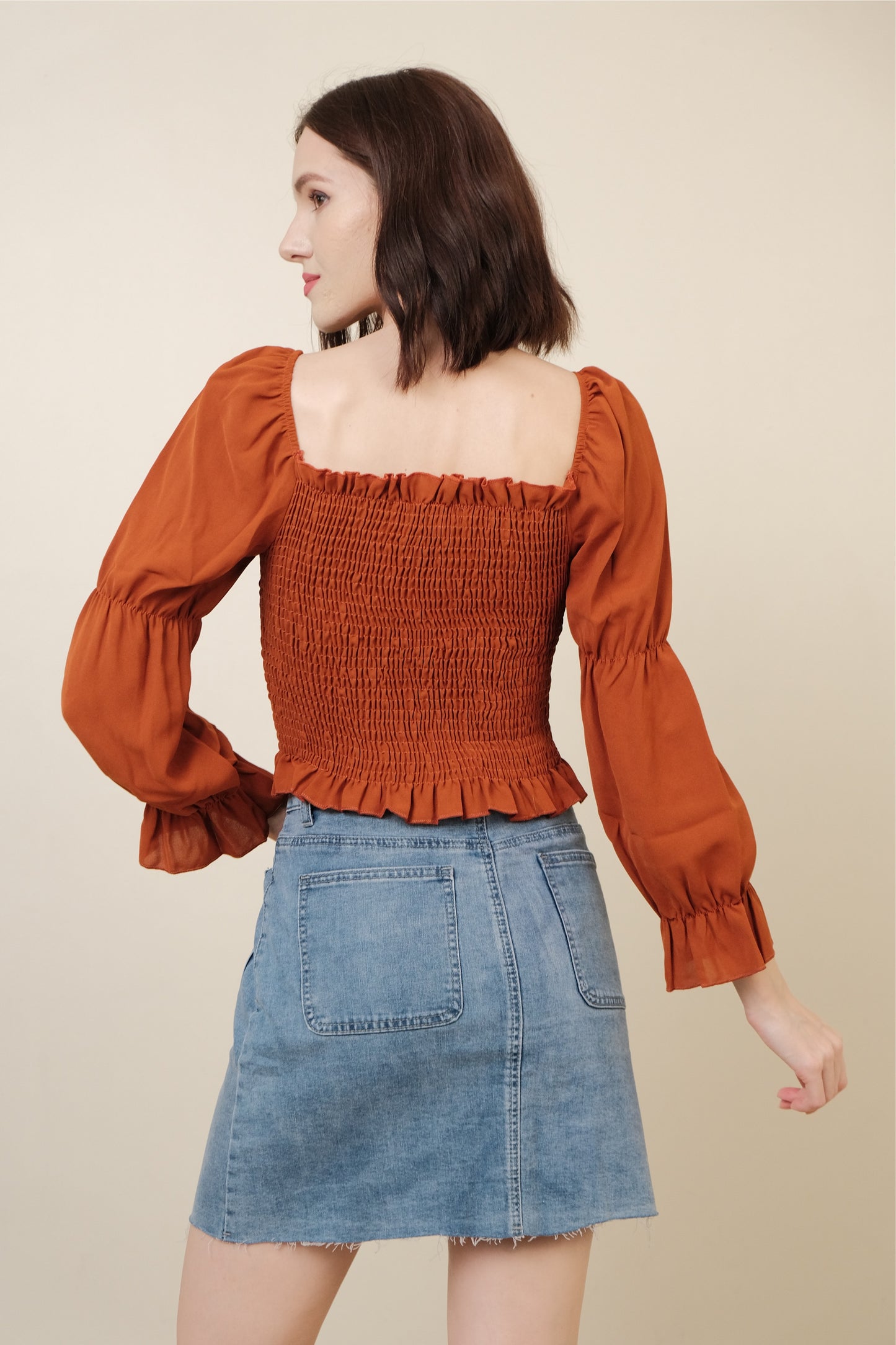 SARAH TOP IN RUST