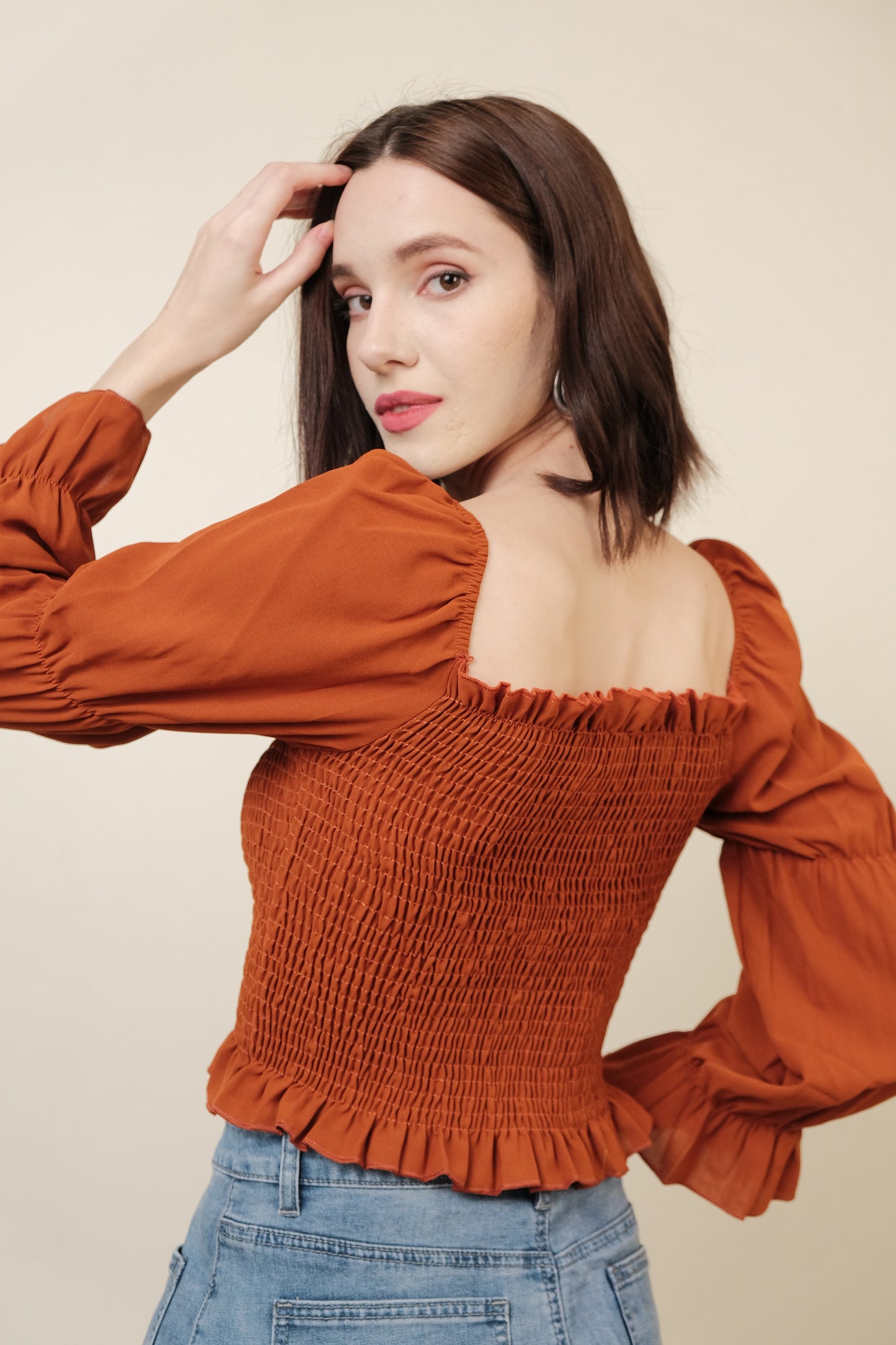 SARAH TOP IN RUST