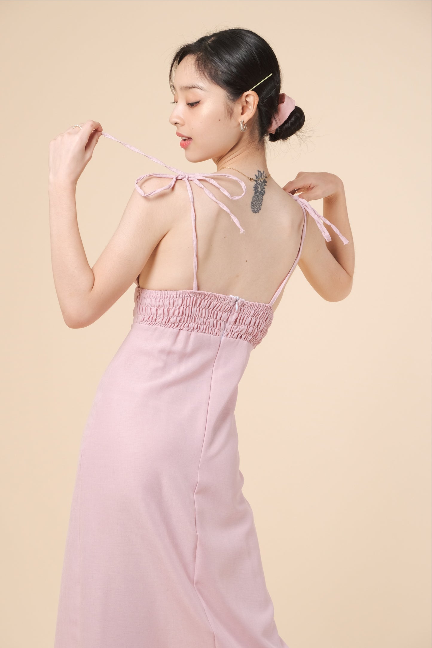 KENZIE DRESS IN LIGHT PINK