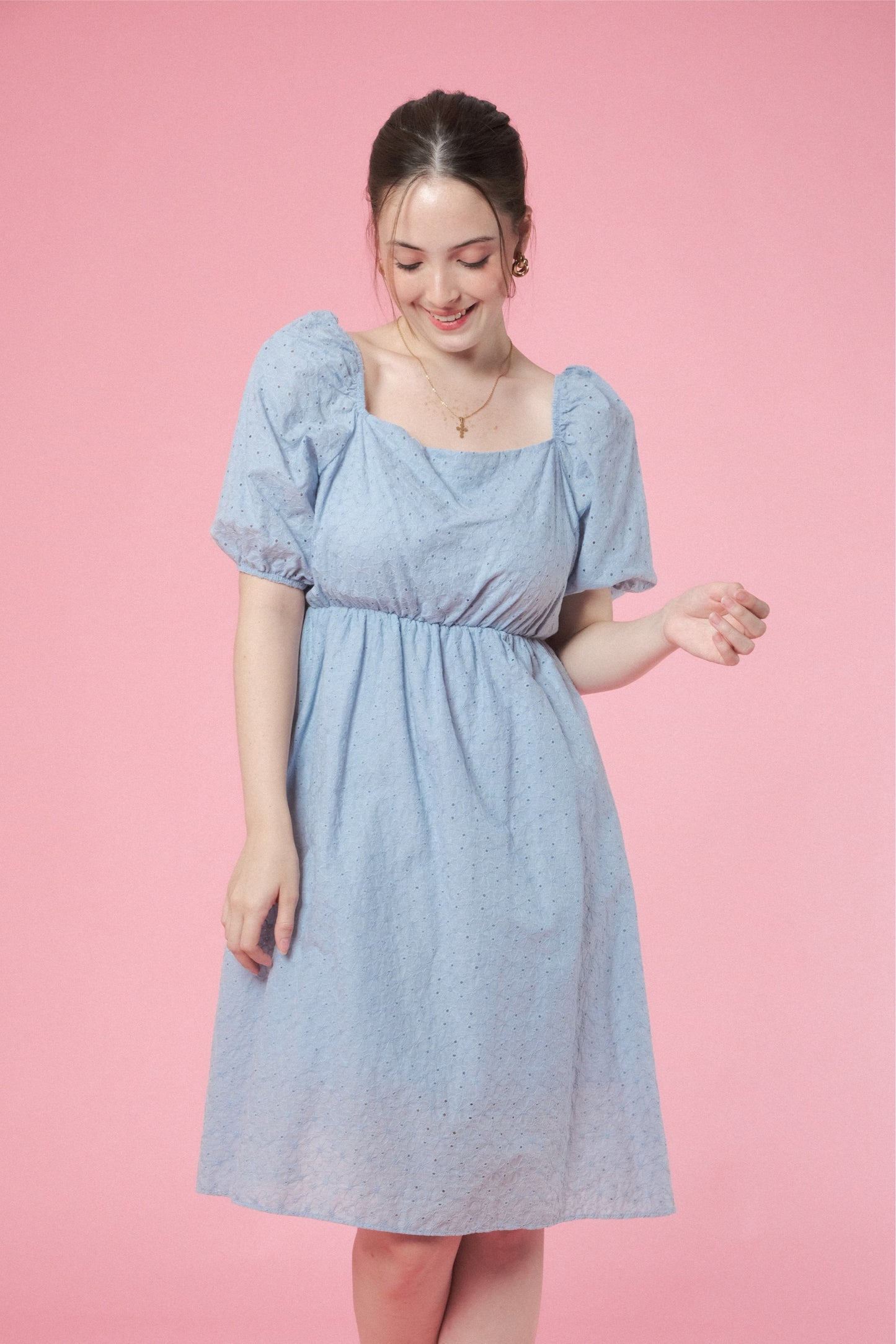 EMILIA DRESS IN BABY BLUE