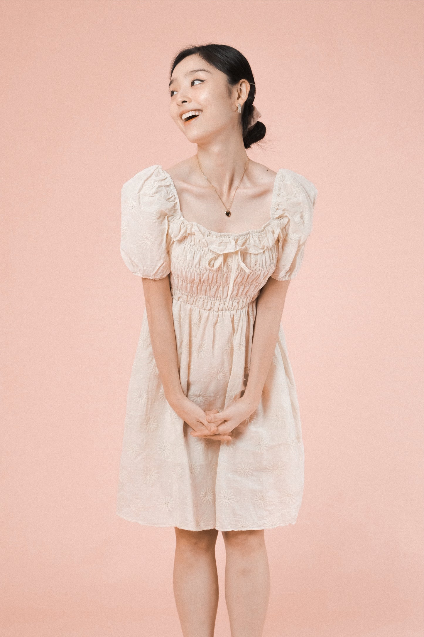 PAISLEY DRESS IN CREAM
