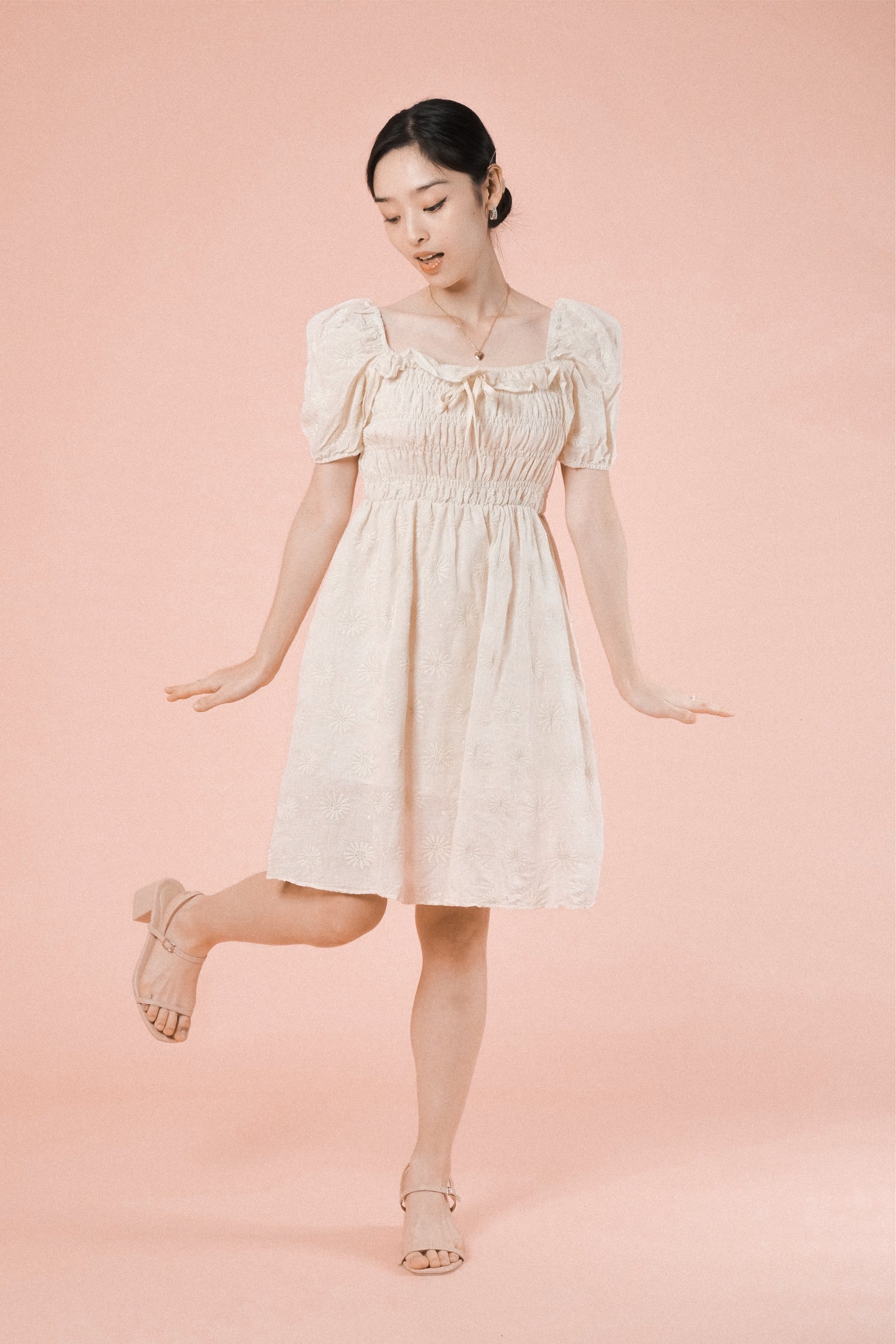 PAISLEY DRESS IN CREAM