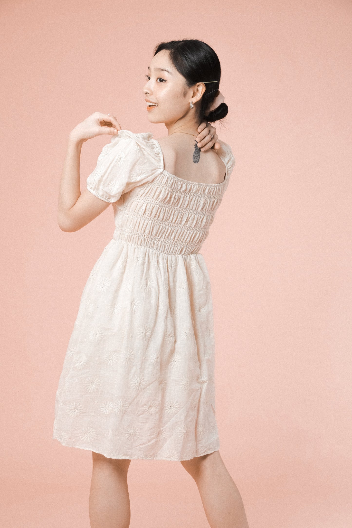 PAISLEY DRESS IN CREAM