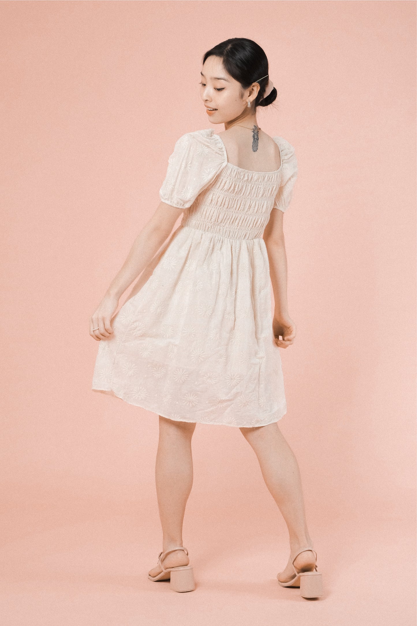 PAISLEY DRESS IN CREAM