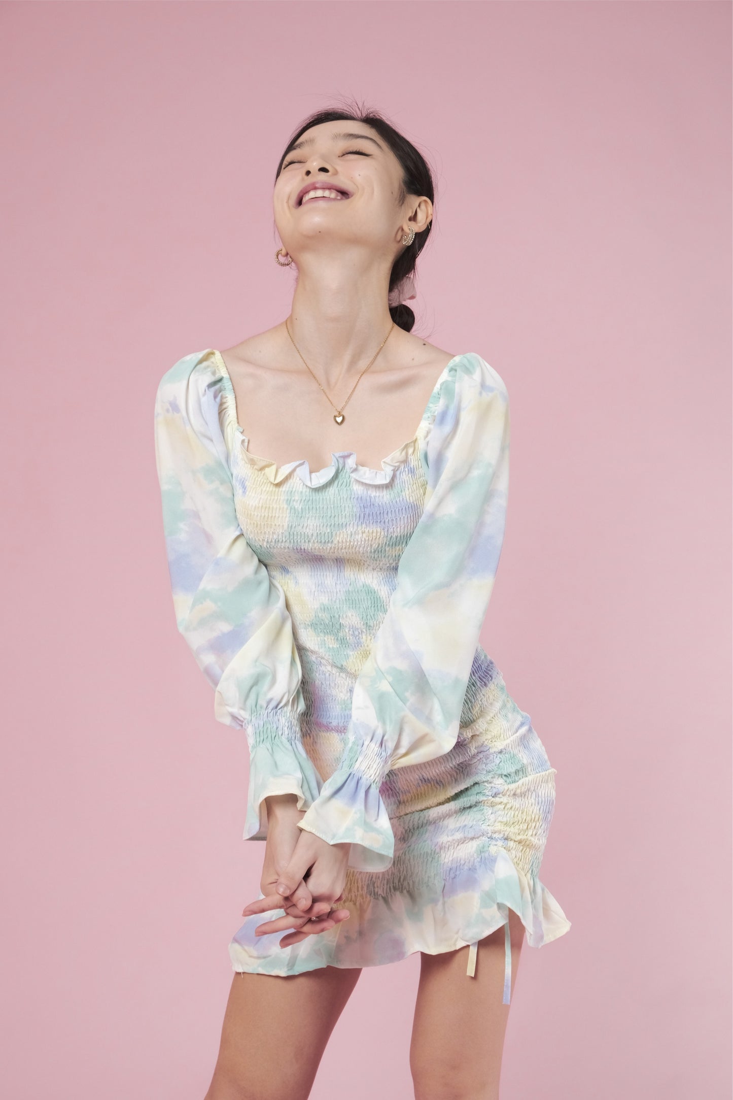 KYRA BODYCON DRESS IN TIE DYE