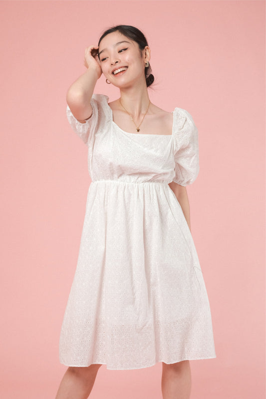 EMILIA DRESS IN WHITE