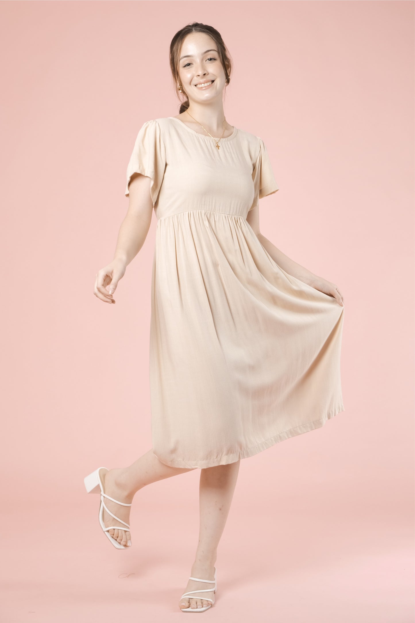 FINLEY DRESS IN CREAM