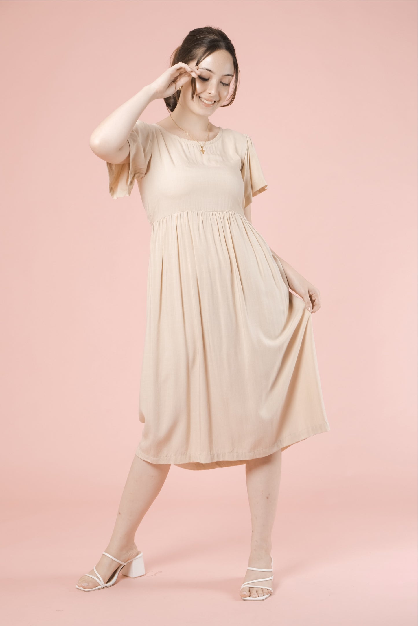 FINLEY DRESS IN CREAM