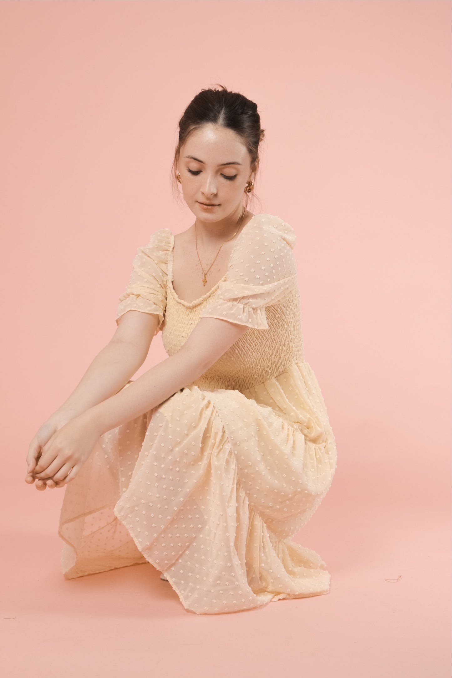 JACQUELINE DRESS IN LIGHT YELLOW