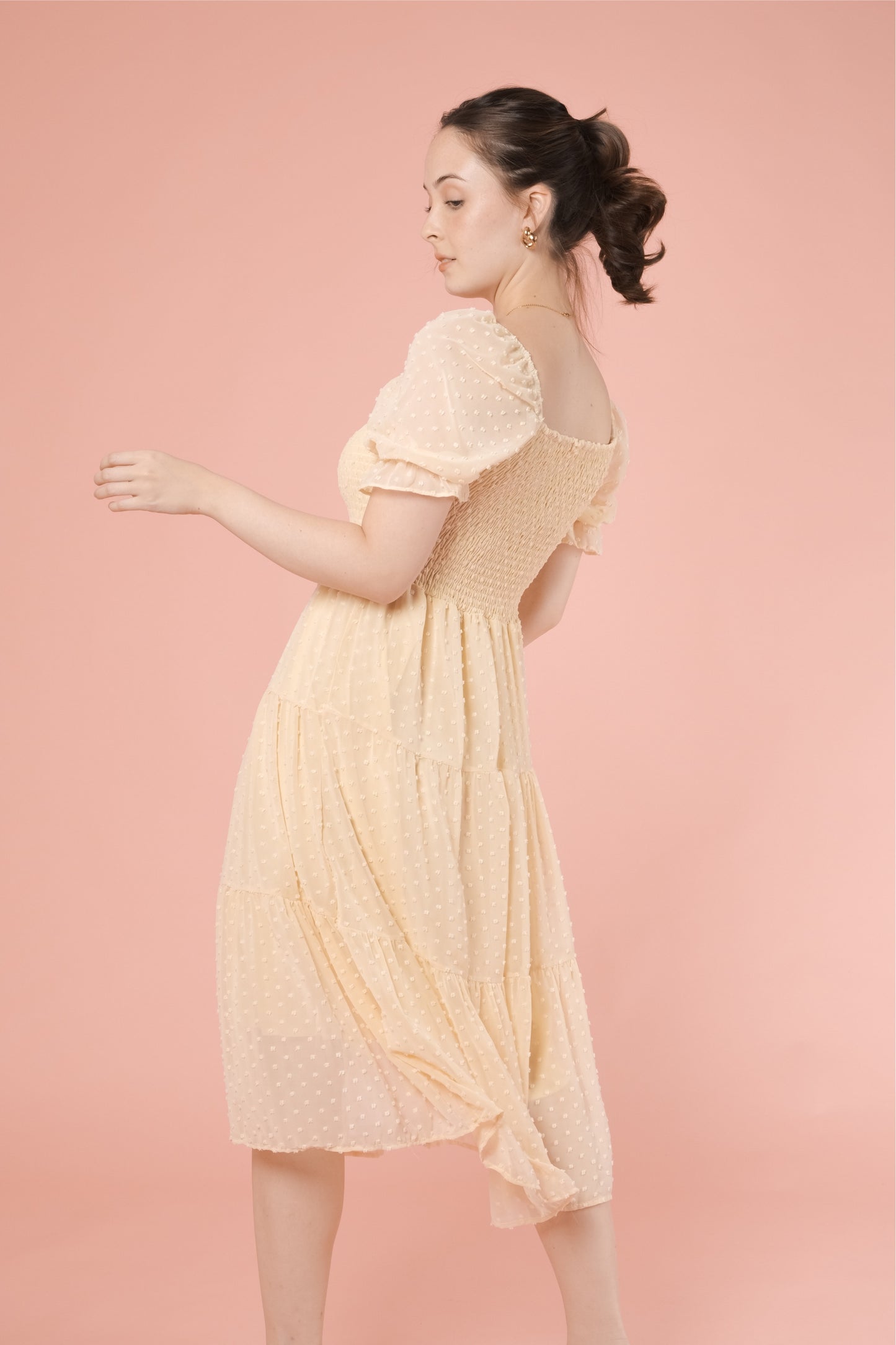 JACQUELINE DRESS IN LIGHT YELLOW
