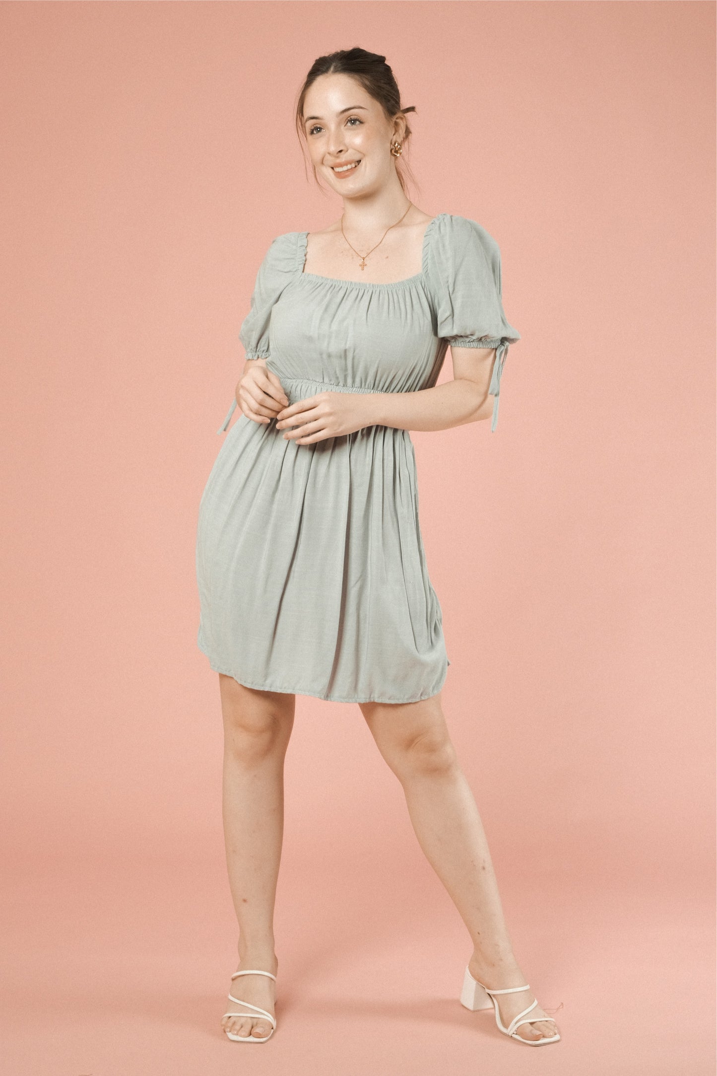 ISABELA DRESS IN TEAL