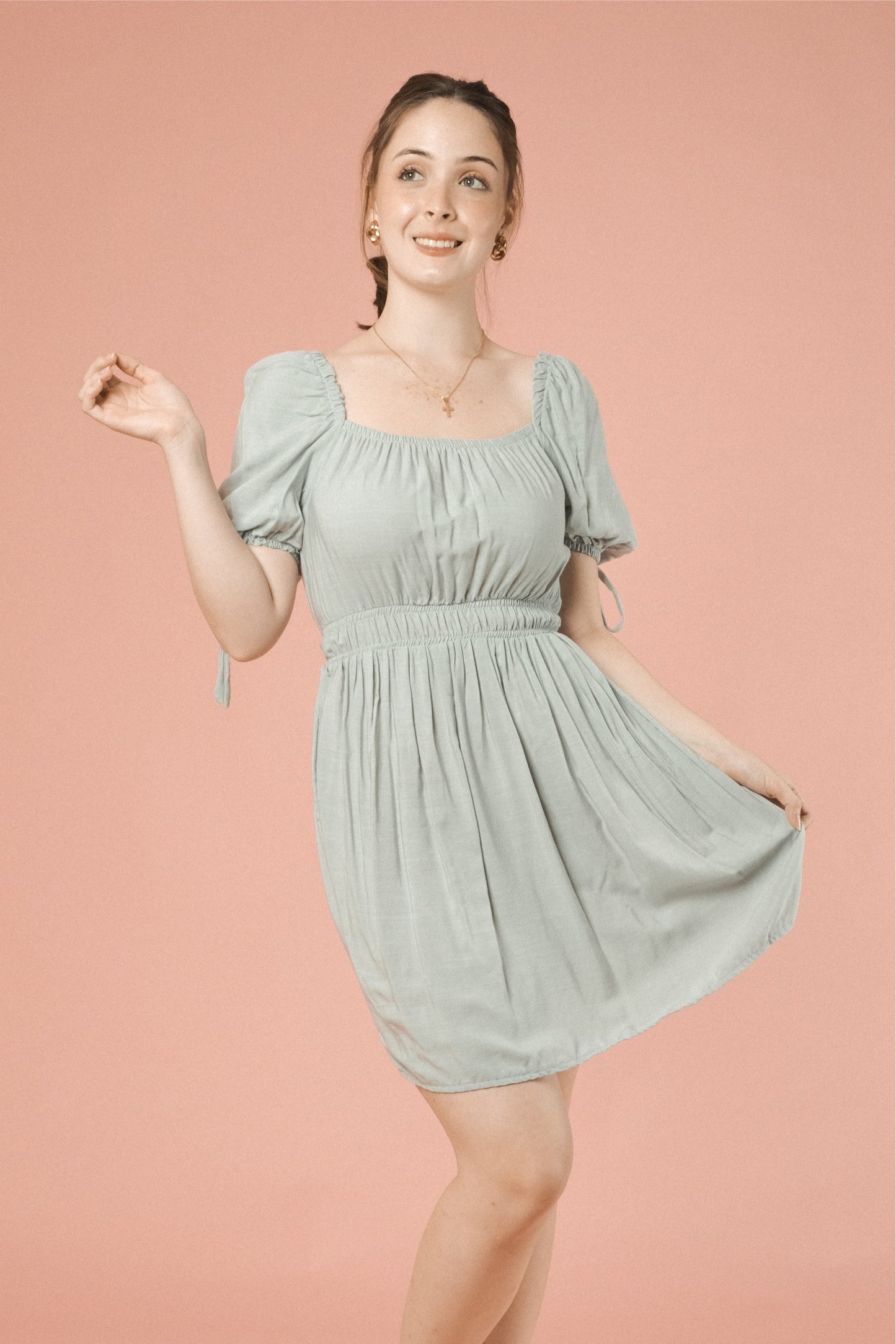ISABELA DRESS IN TEAL