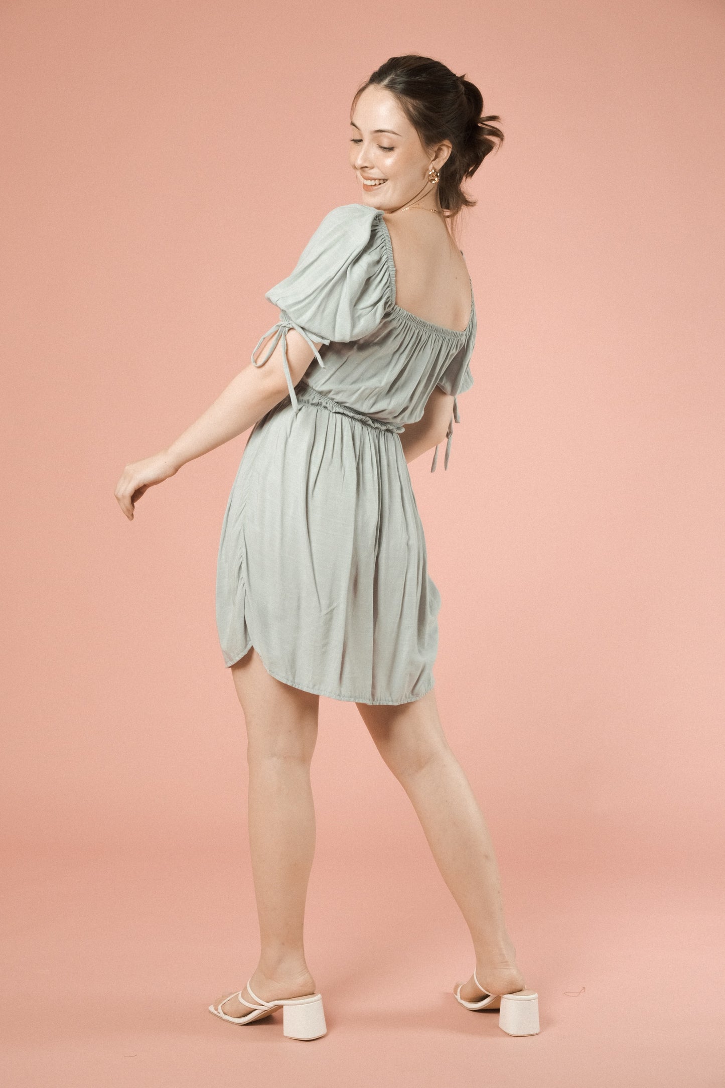 ISABELA DRESS IN TEAL