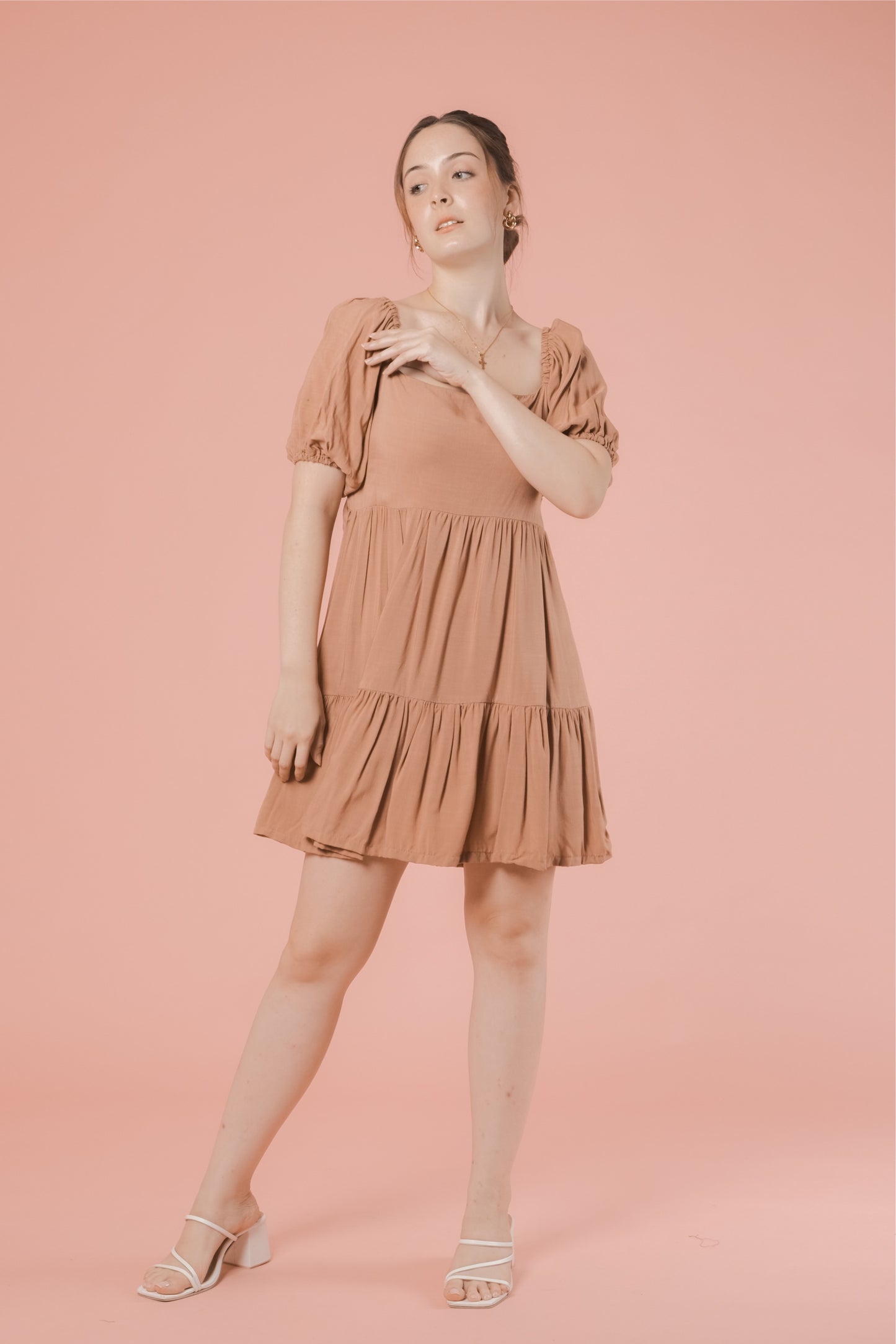 VALENTINA DRESS IN MOCHA