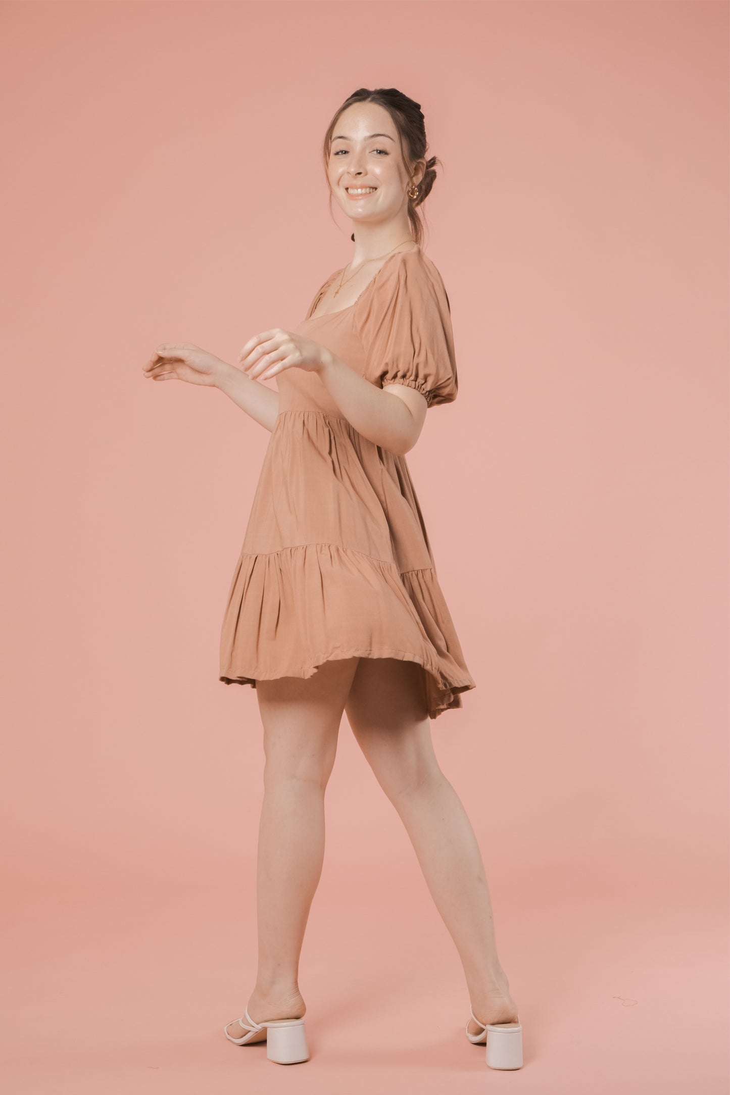 VALENTINA DRESS IN MOCHA