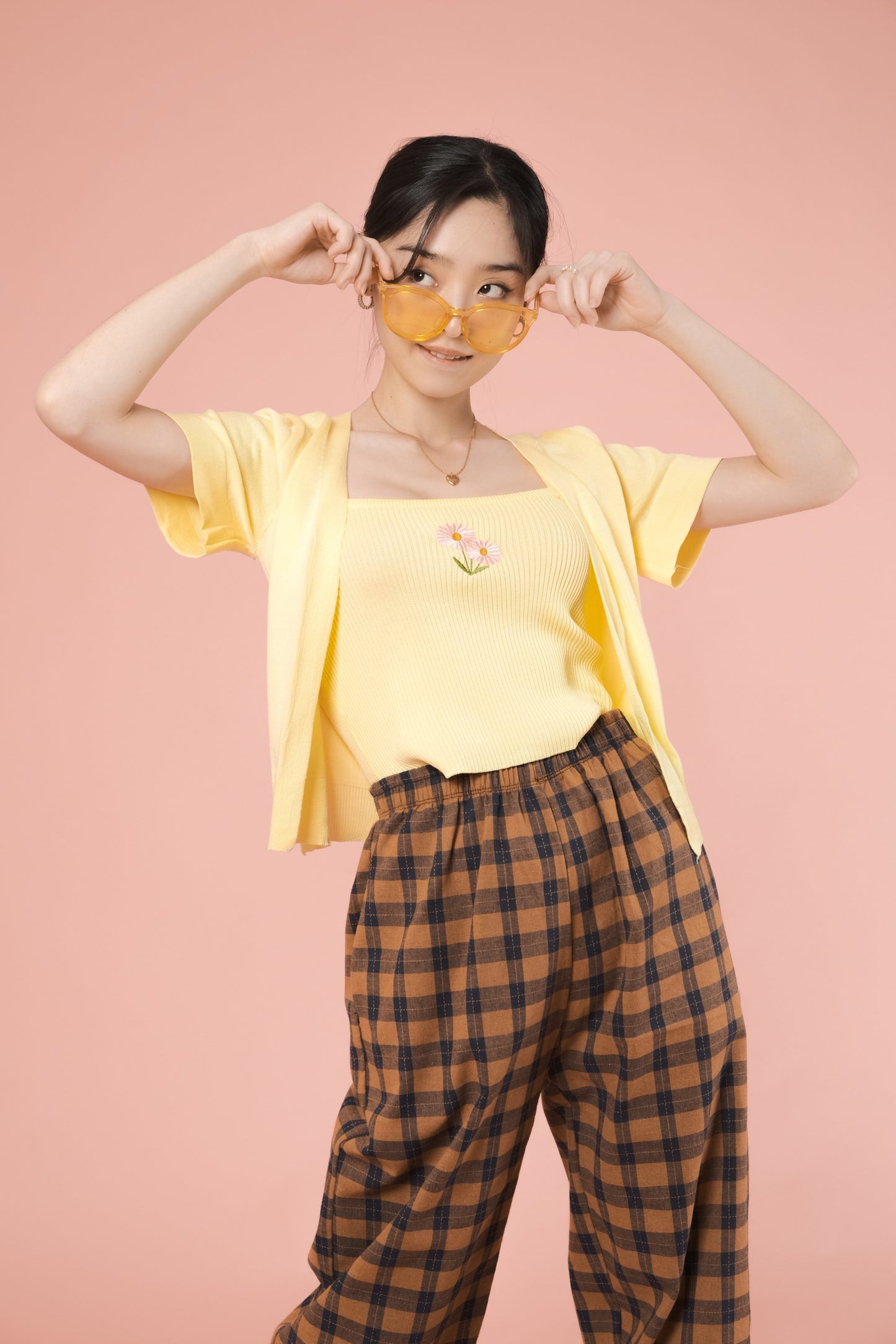 JOLIE CAMI & CARDI SET IN LIGHT YELLOW