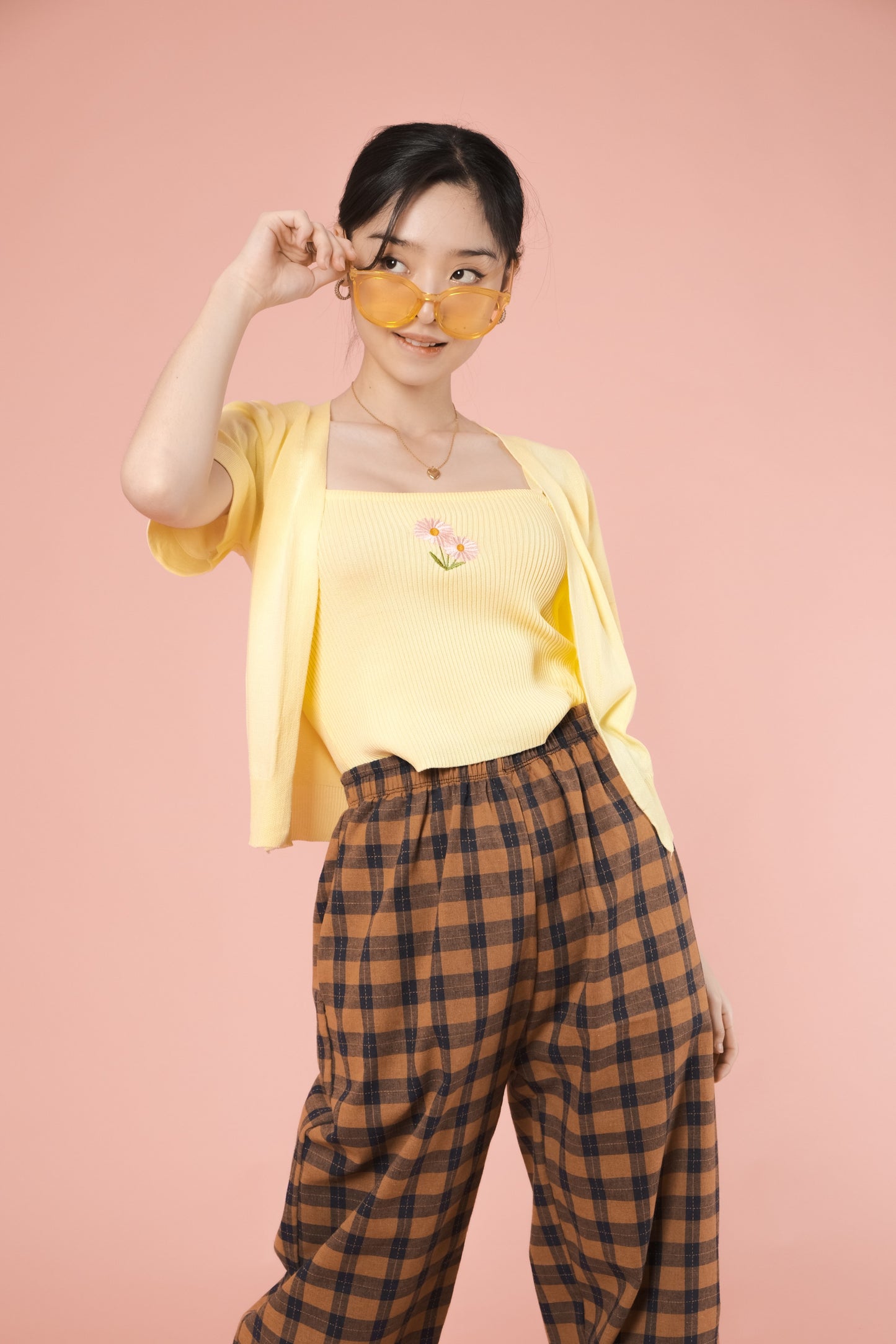 JOLIE CAMI & CARDI SET IN LIGHT YELLOW