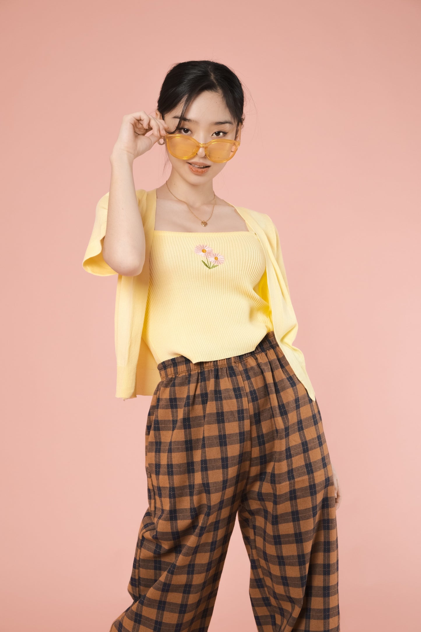 JOLIE CAMI & CARDI SET IN LIGHT YELLOW