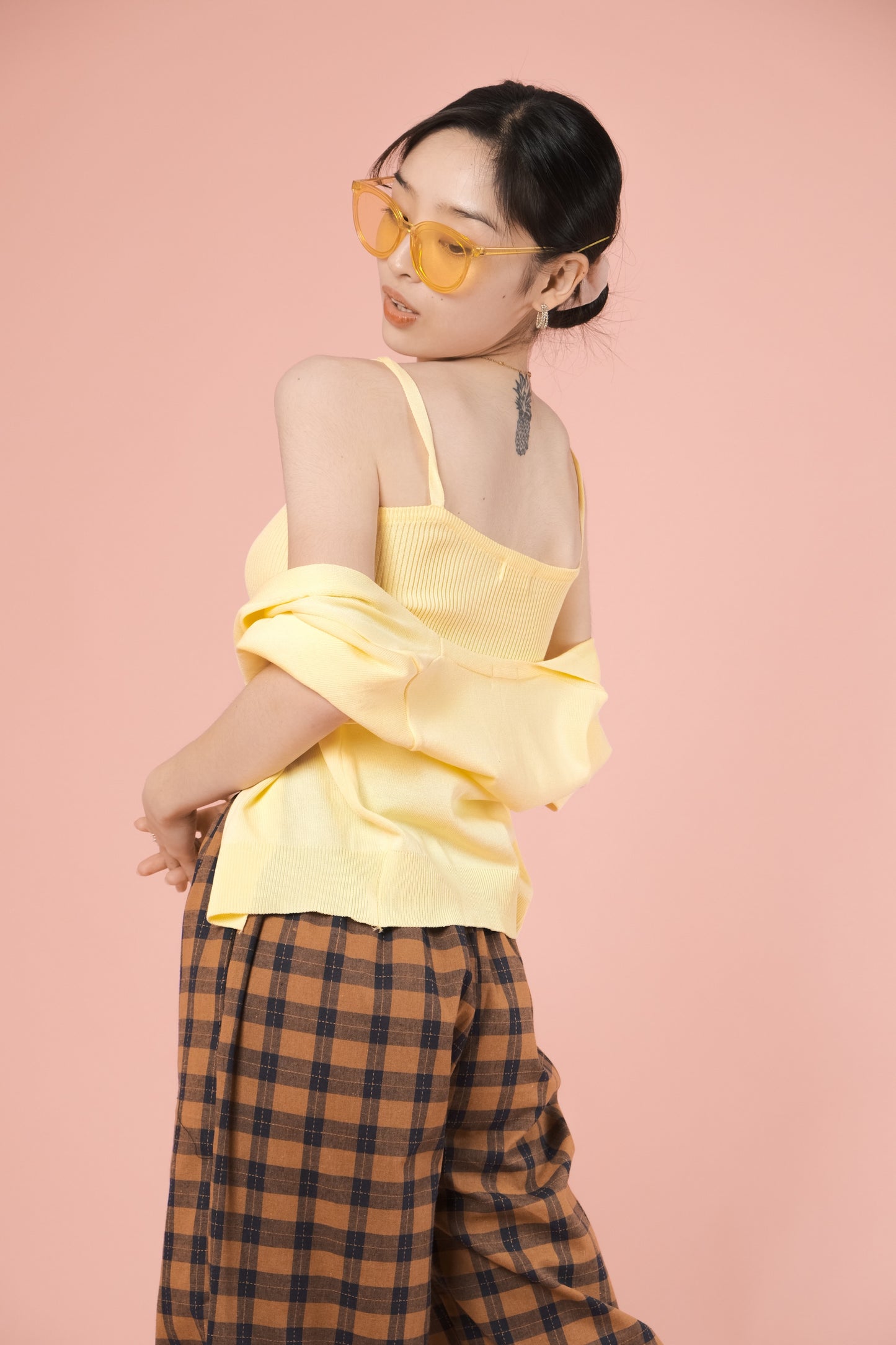 JOLIE CAMI & CARDI SET IN LIGHT YELLOW
